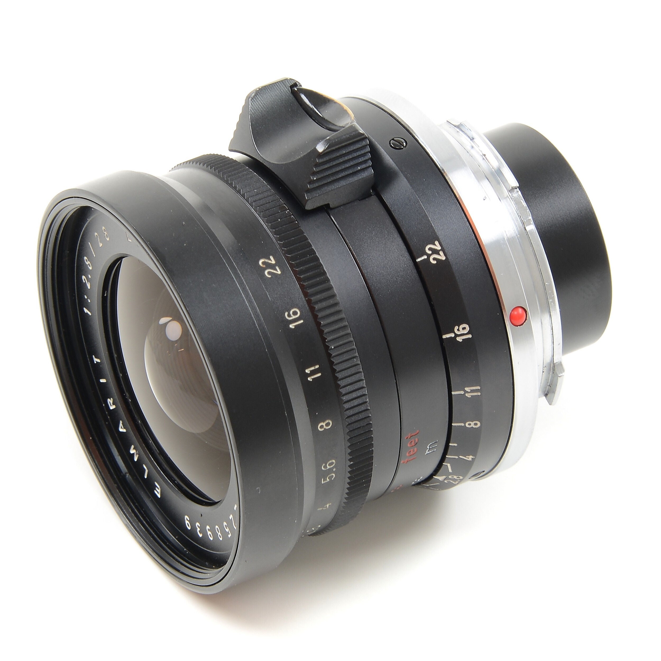 Leitz 28mm f2.8 Elmarit 9 Element Black Paint Stopper Wetzlar Very Late Out Of Batch Number