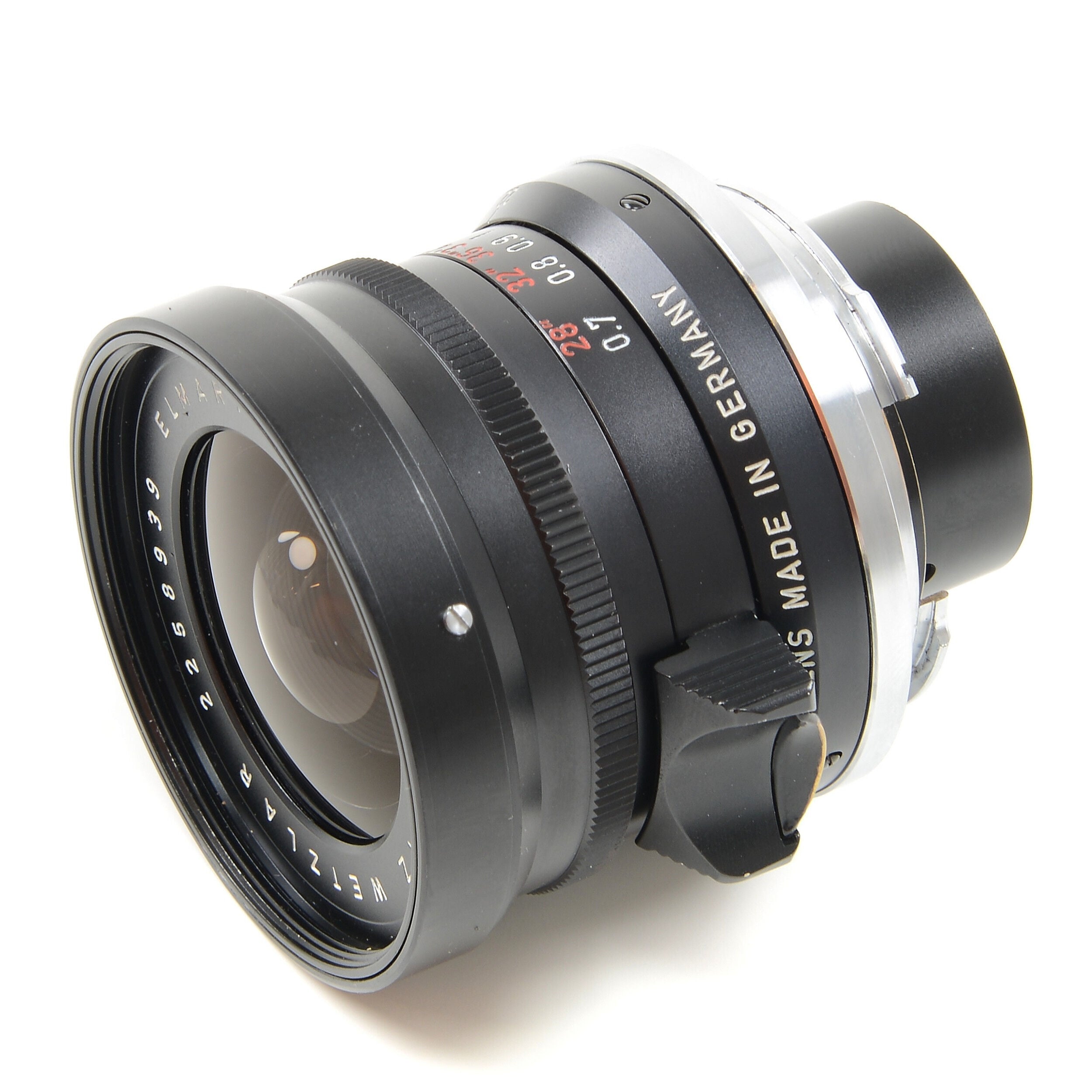 Leitz 28mm f2.8 Elmarit 9 Element Black Paint Stopper Wetzlar Very Late Out Of Batch Number