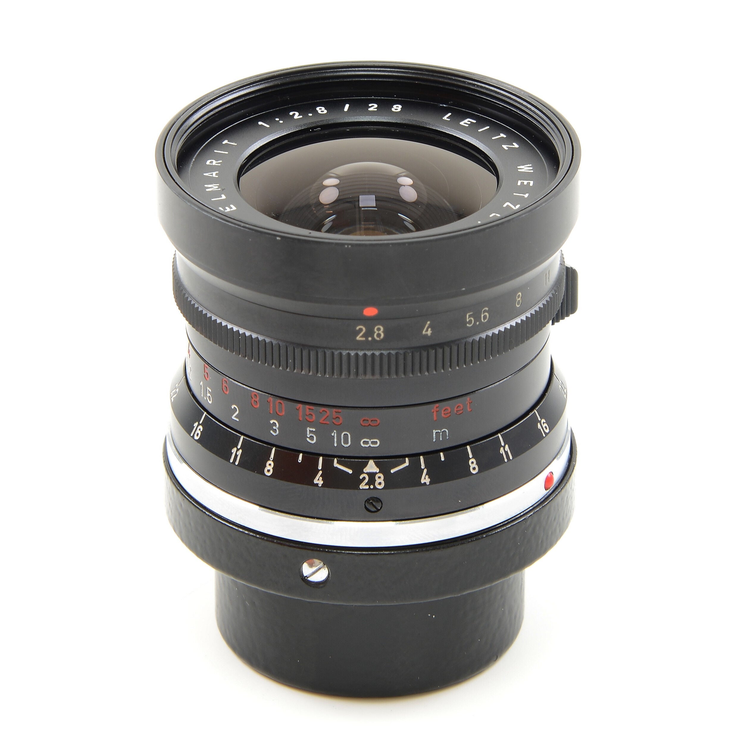 Leitz 28mm f2.8 Elmarit 9 Element Black Paint Stopper Wetzlar Very Late Out Of Batch Number