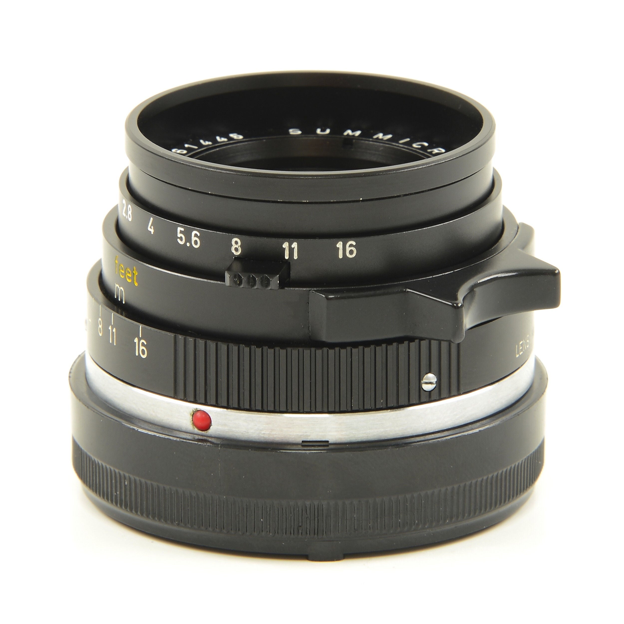 Leitz 35mm f2 Summicron 3rd Version Without Filter Threads