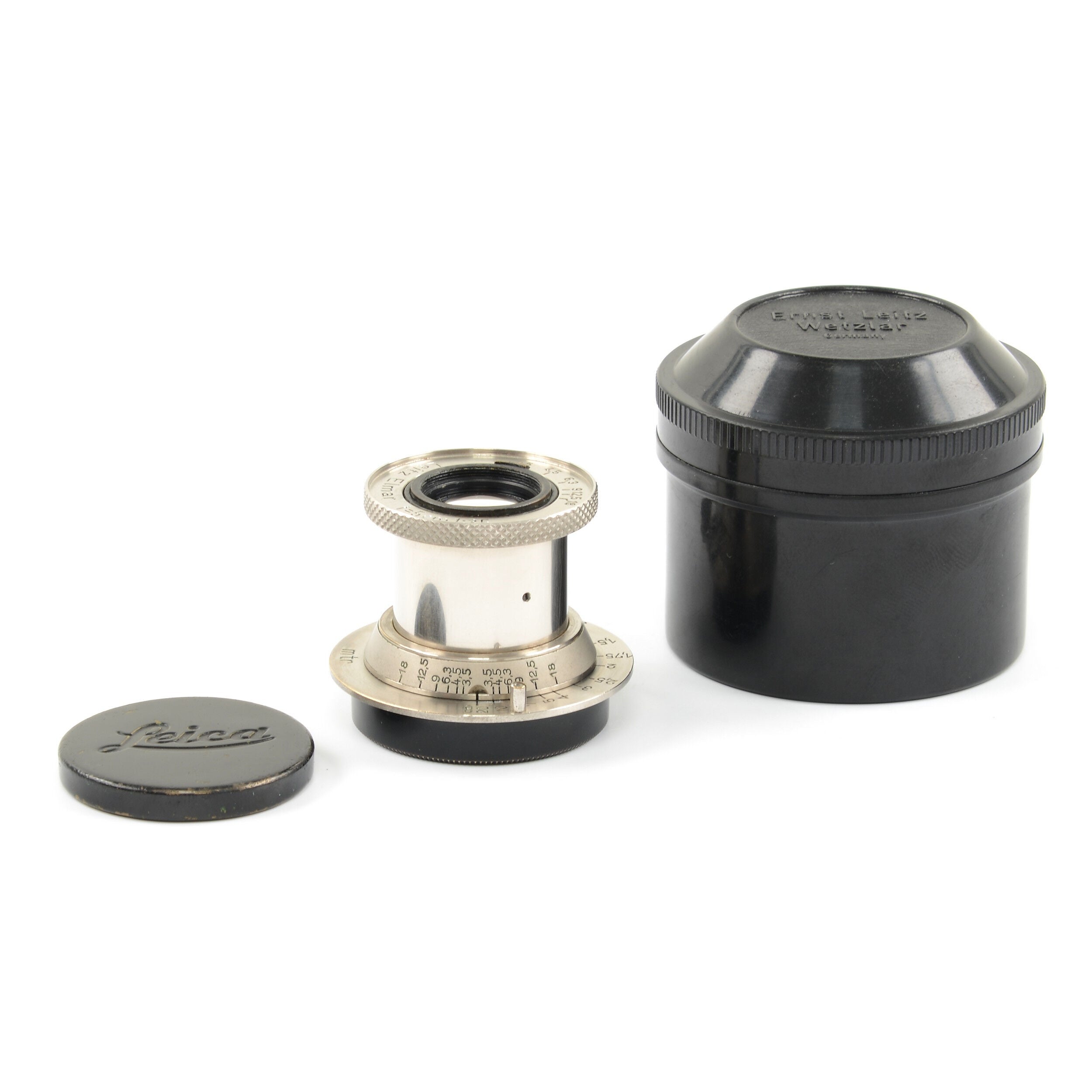 Leitz 50mm f3.5 Elmar Nickel Short Tube
