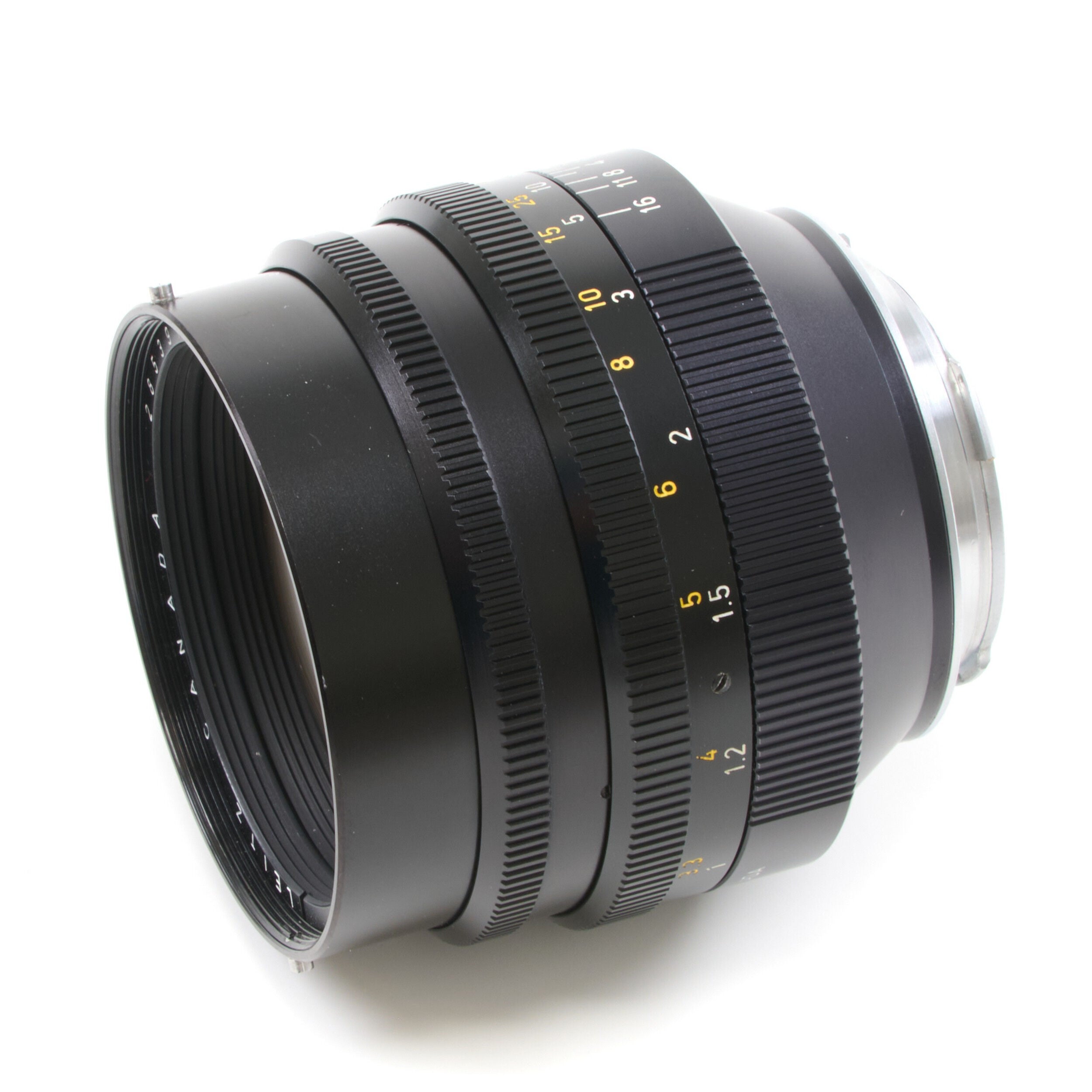 Leitz 50mm f1 Noctilux E58 + 12519 Hood 2nd Batch + Box