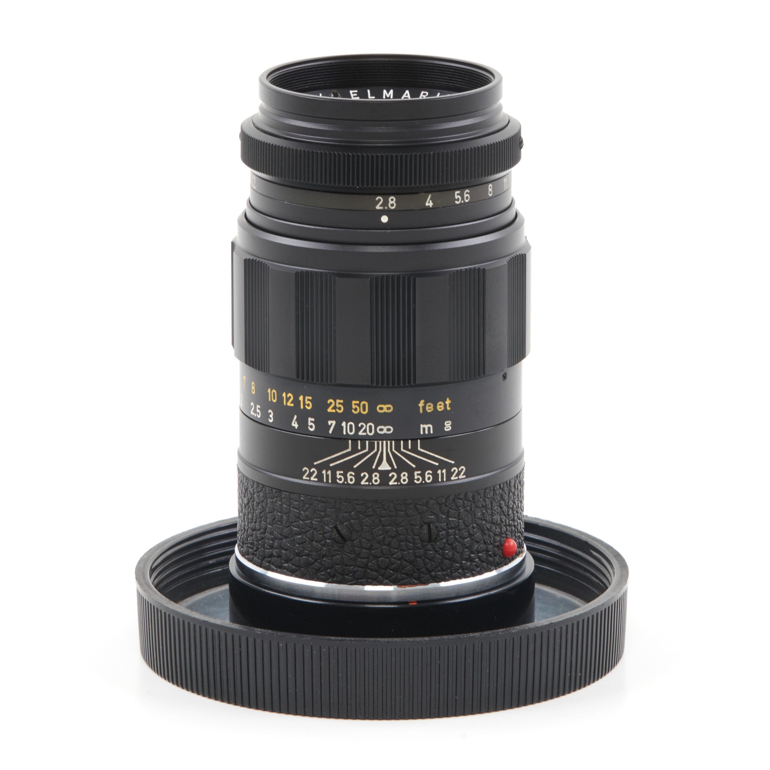 Leitz 90mm f2.8 Elmarit Black + Box