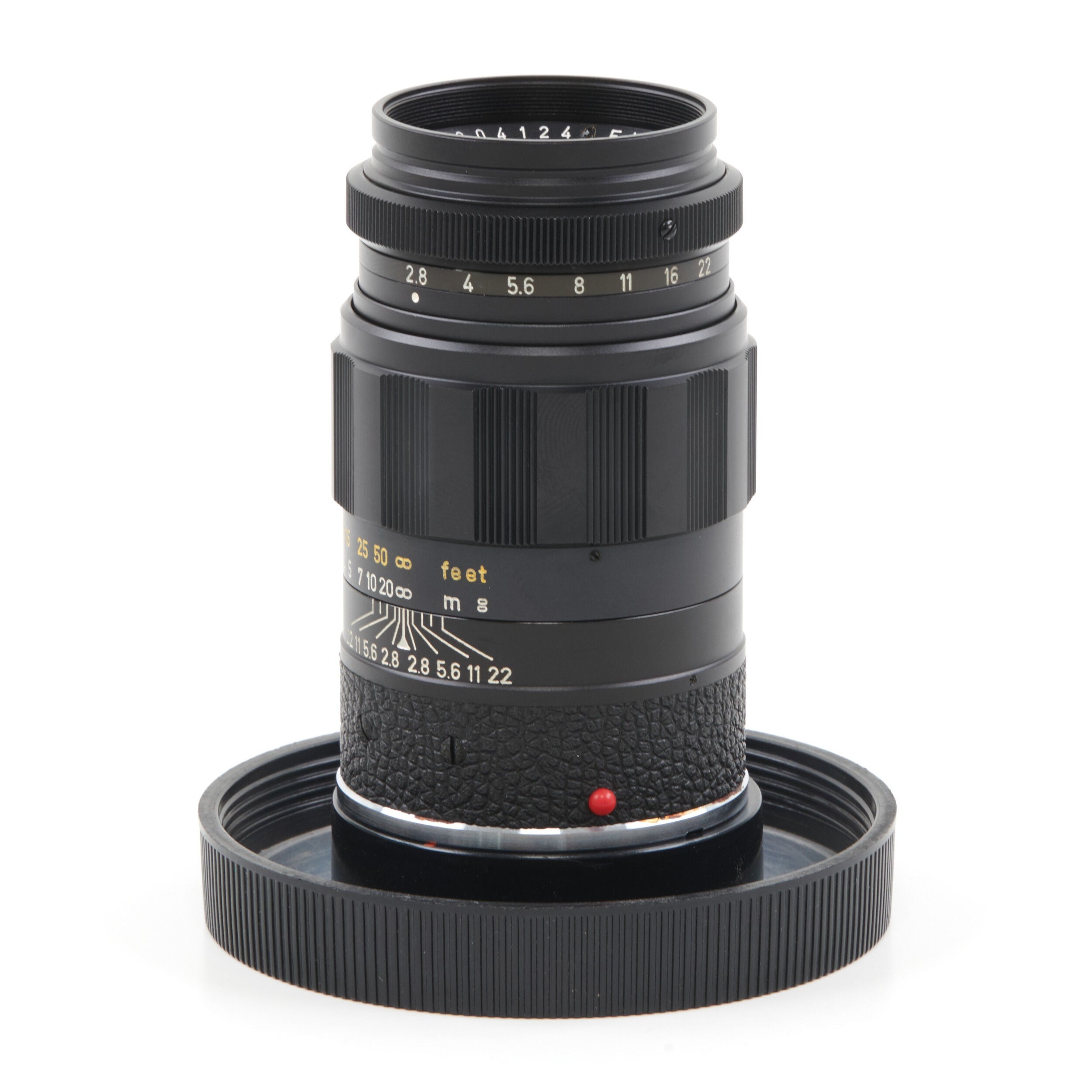 Leitz 90mm f2.8 Elmarit Black + Box