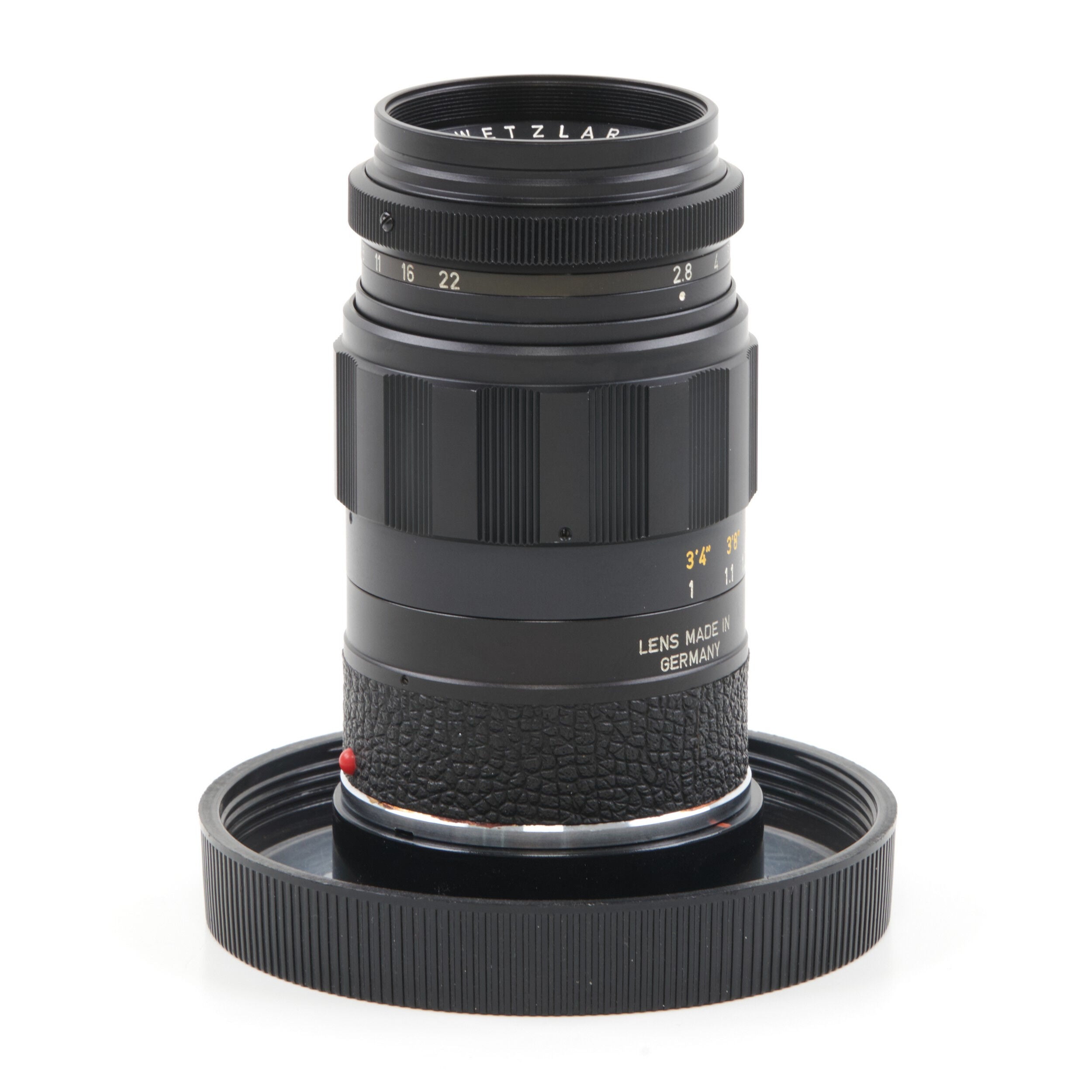 Leitz 90mm f2.8 Elmarit Black + Box