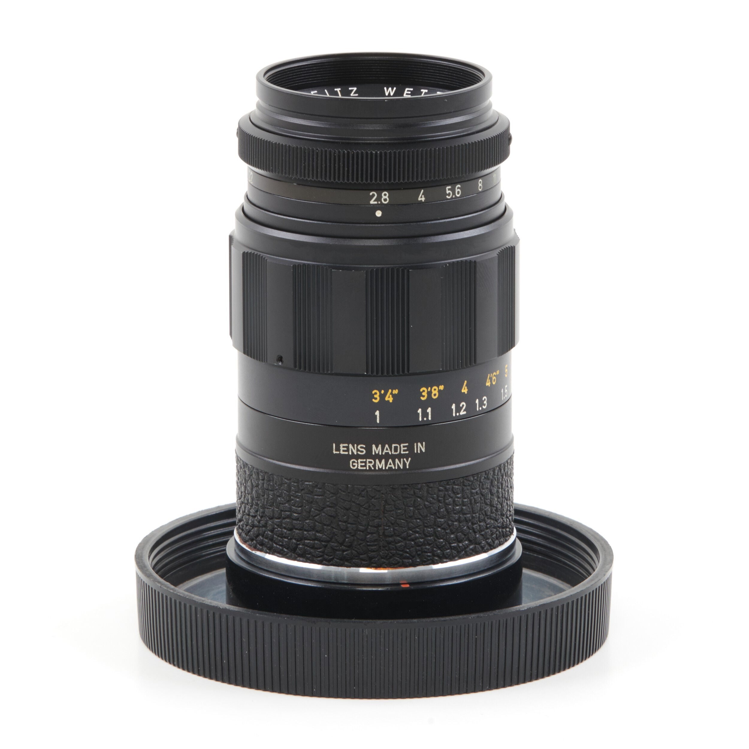 Leitz 90mm f2.8 Elmarit Black + Box
