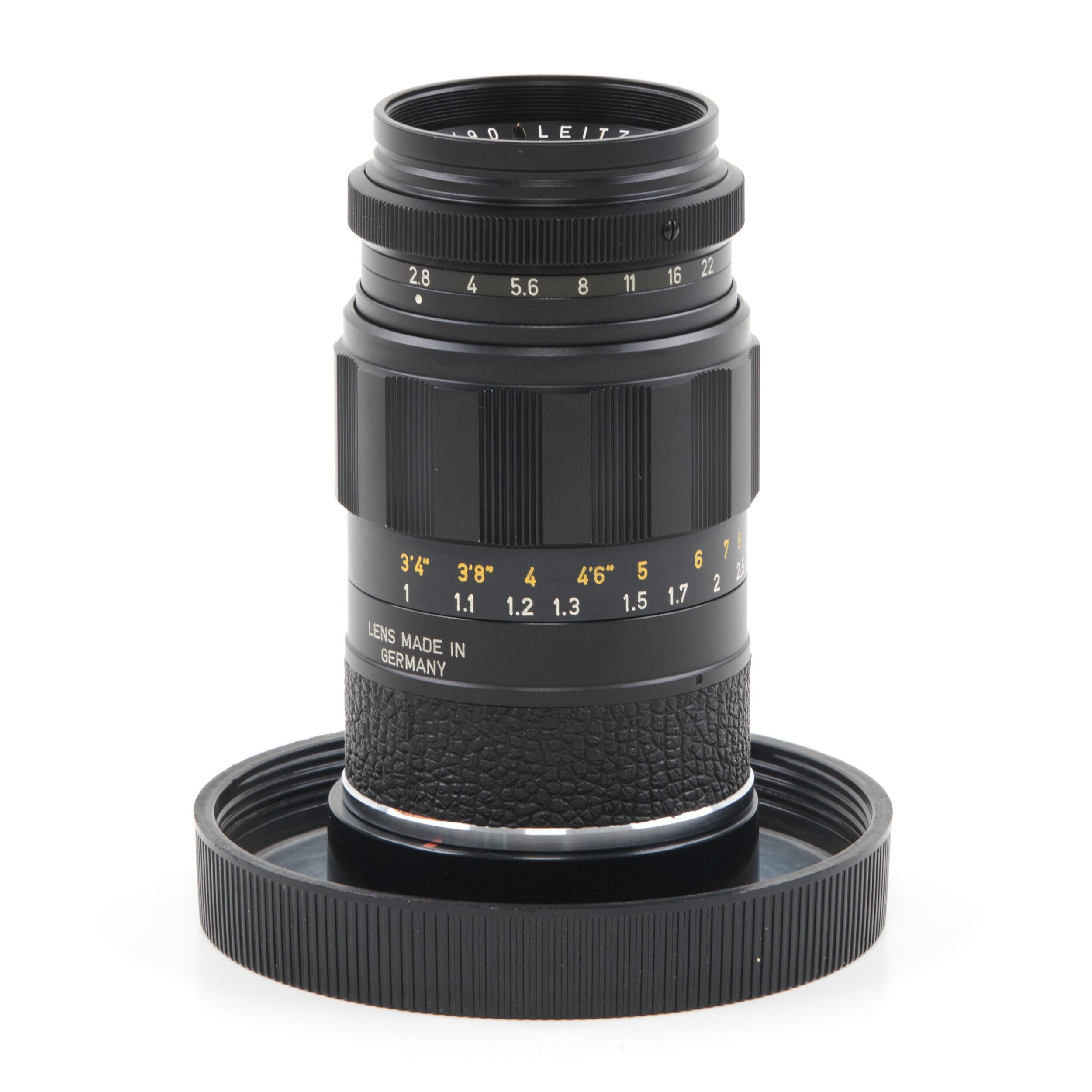 Leitz 90mm f2.8 Elmarit Black + Box