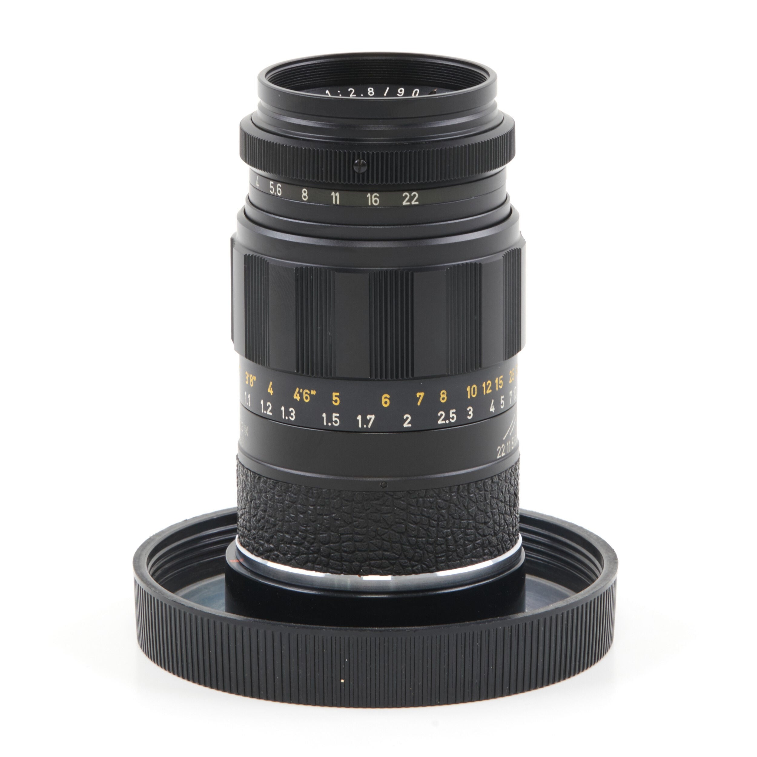 Leitz 90mm f2.8 Elmarit Black + Box