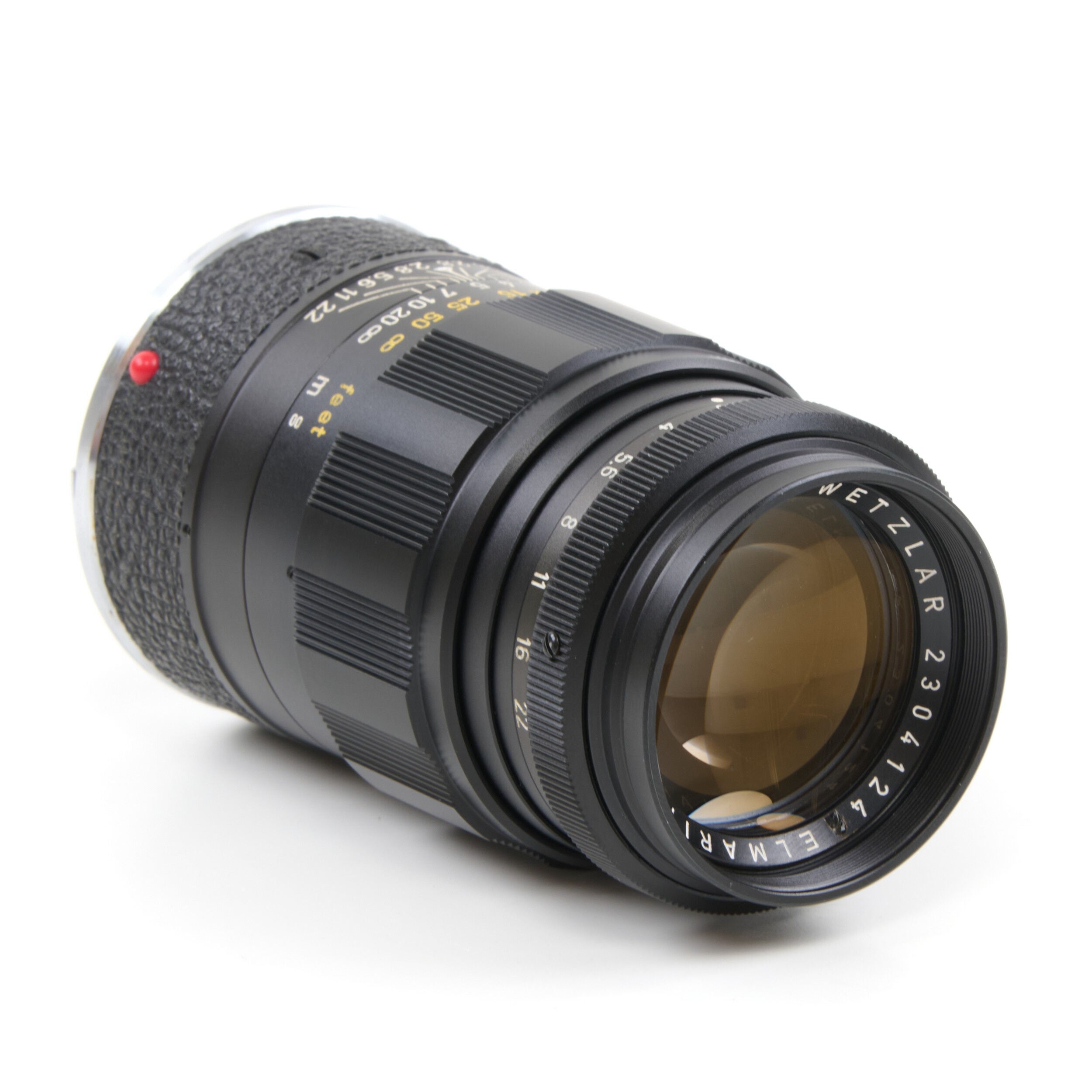 Leitz 90mm f2.8 Elmarit Black + Box