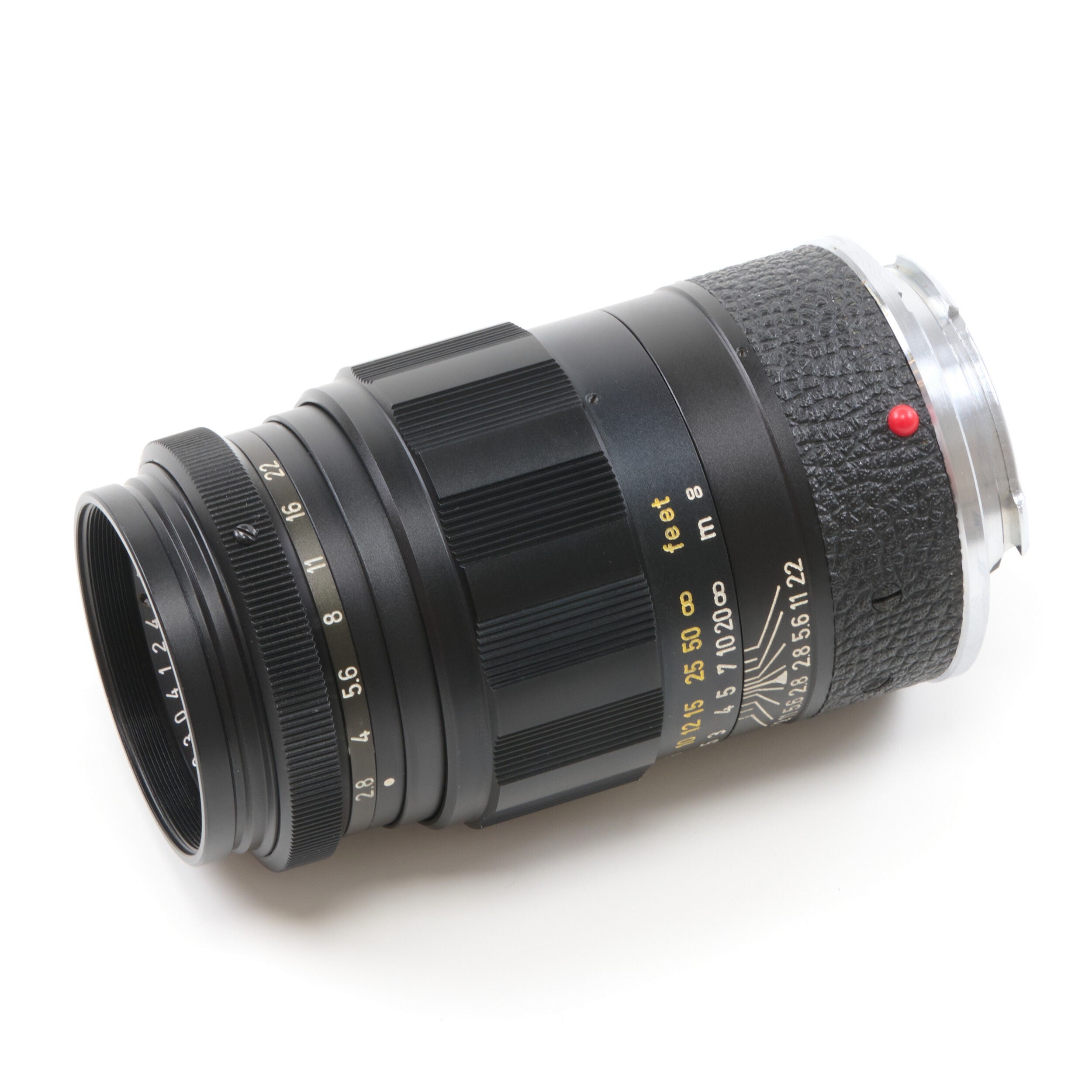 Leitz 90mm f2.8 Elmarit Black + Box
