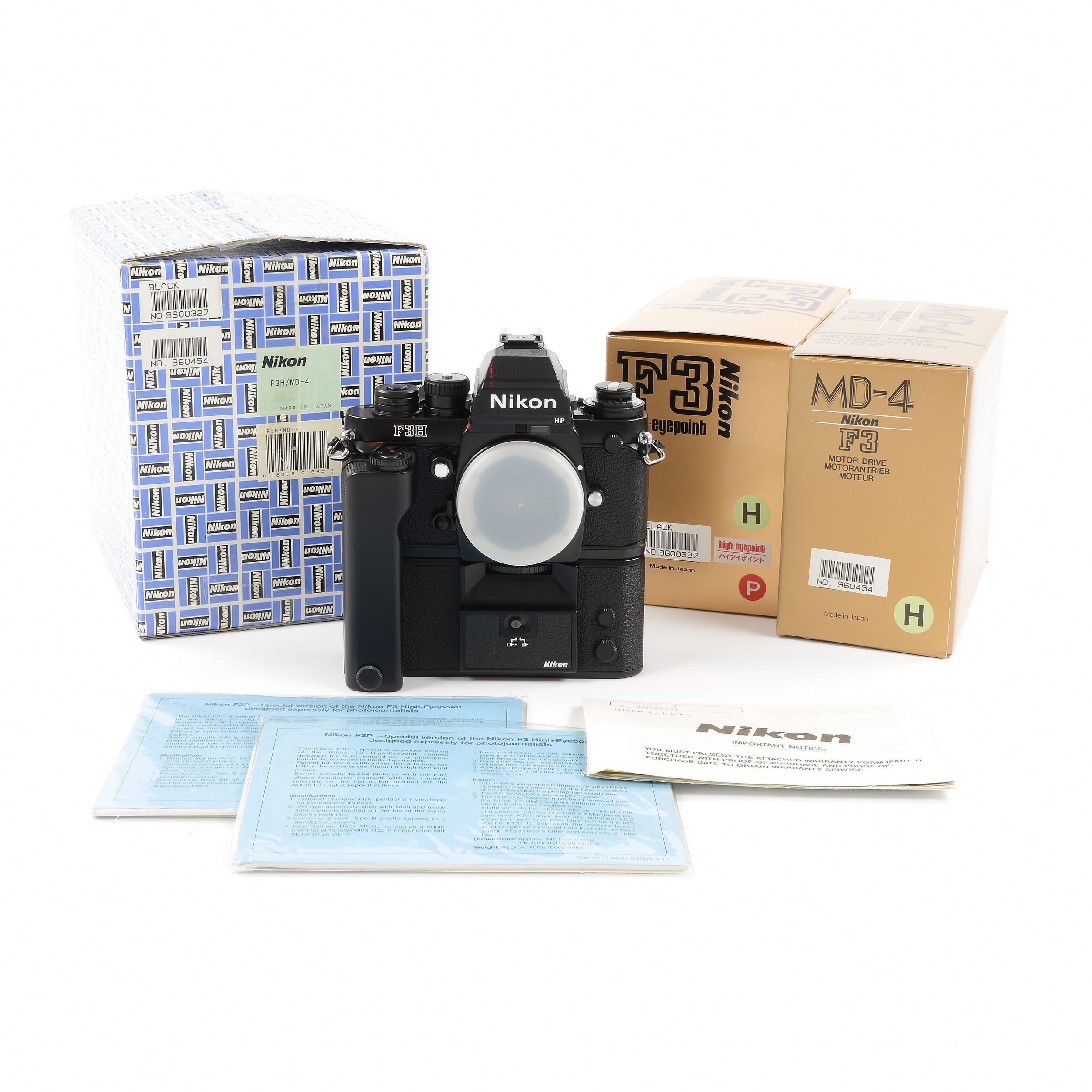 Nikon F3H HP High Speed Set + Box Very Rare