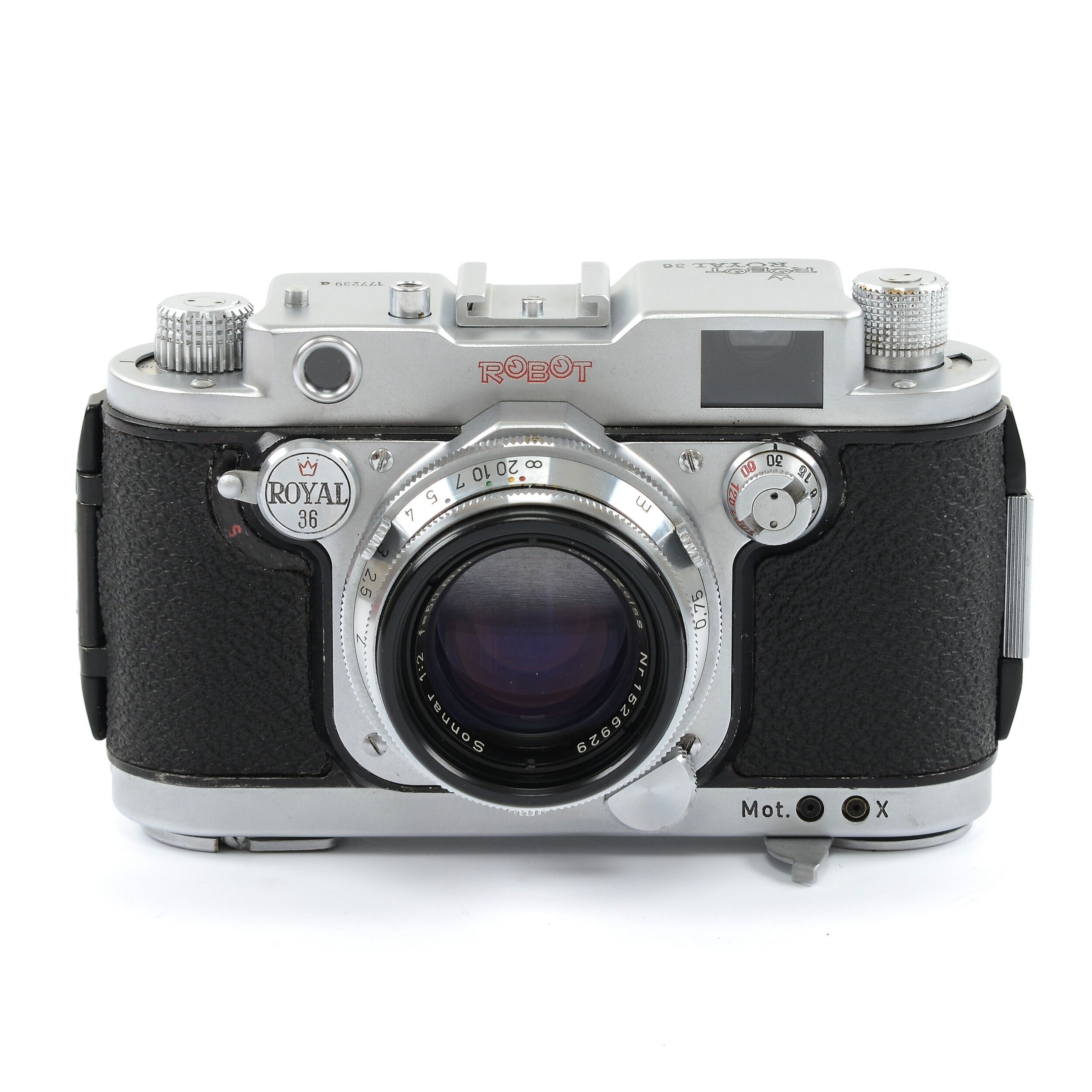 Robot Royal 36 With Continuous Firing Mode + Carl Zeiss 50mm f2 Sonnar + Box
