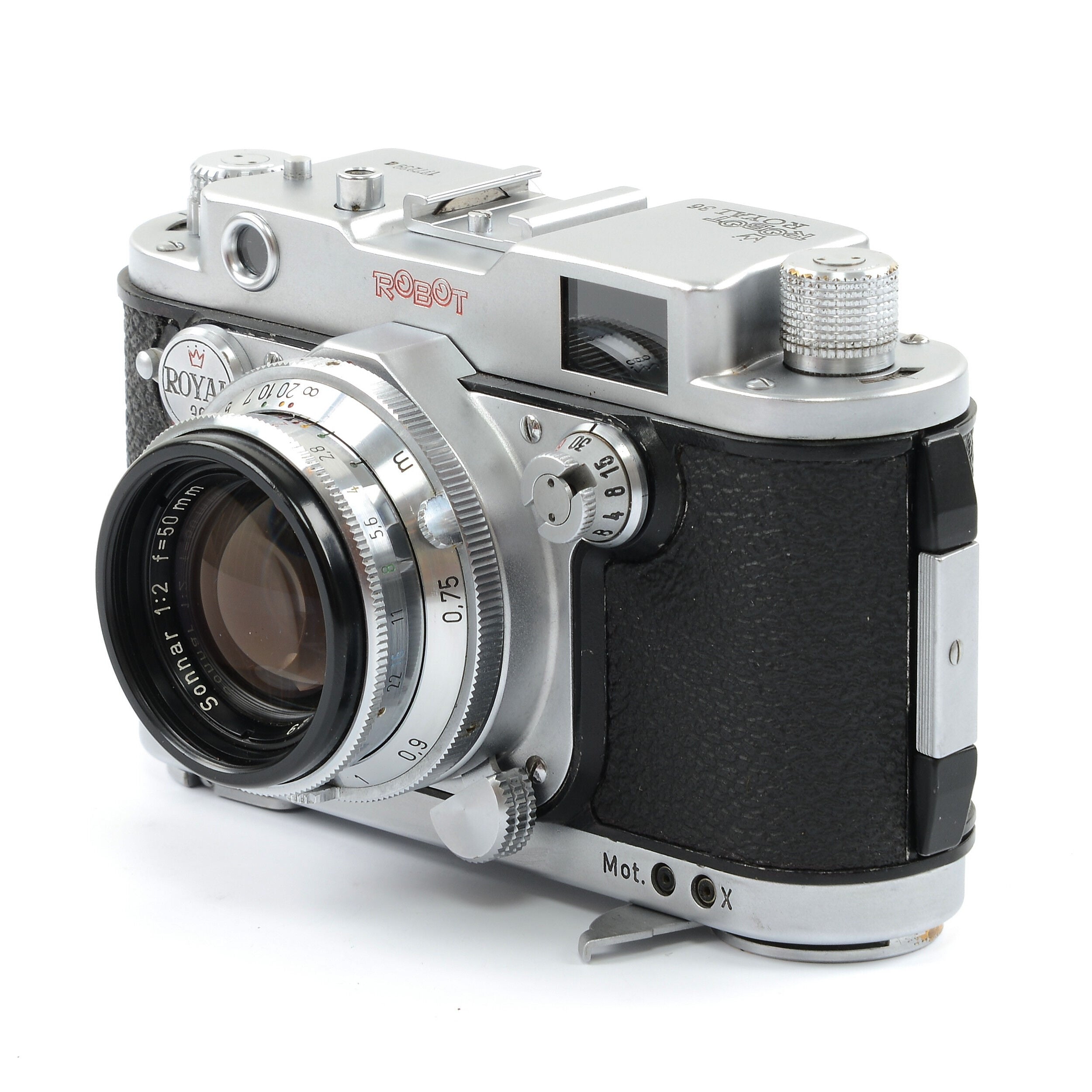 Robot Royal 36 With Continuous Firing Mode + Carl Zeiss 50mm f2 Sonnar + Box