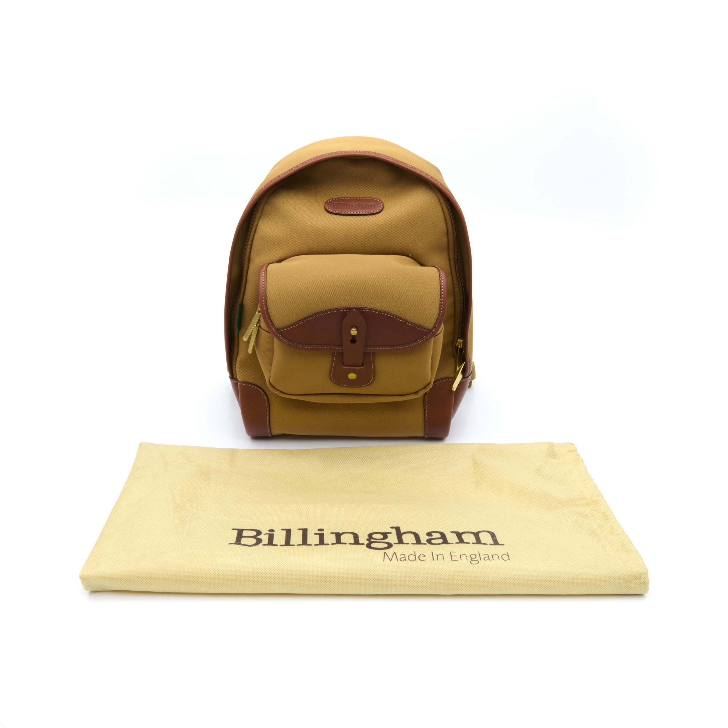 Billingham 35 Rucksack Khaki Canvas / Tan Leather For Cameras