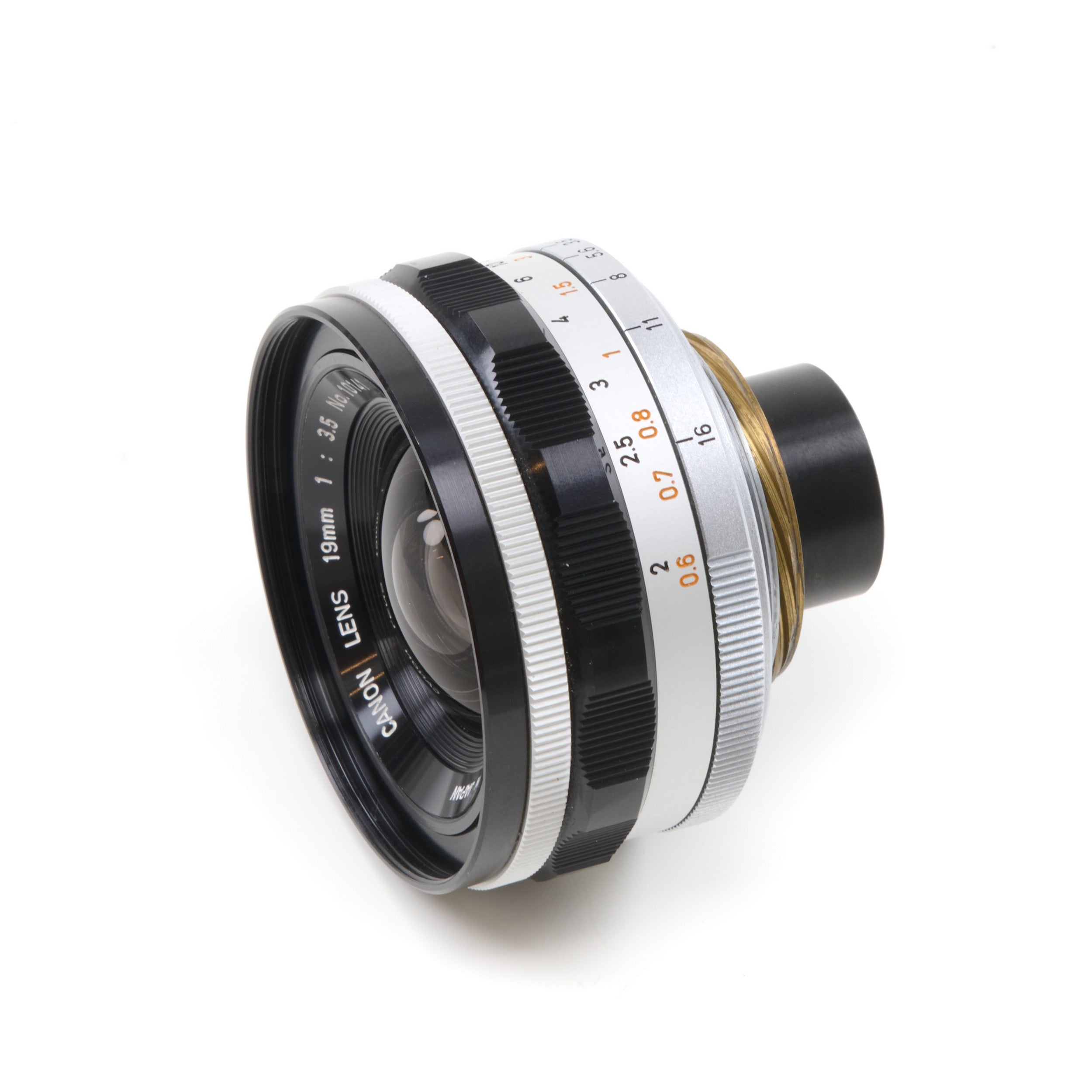 CANON 19mm f/3.5 LTMレンズ ライカ用ファインダーフィルター付 Canon 19mm f3.5 Lens Set M39 LTM