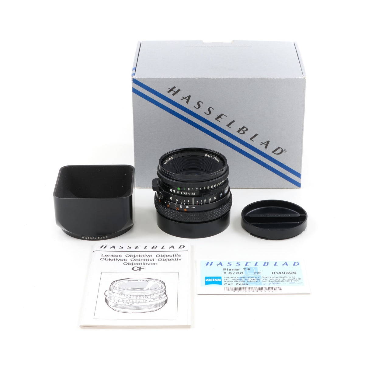 Carl Zeiss 80mm f2.8 Planar CF For Hasselblad V System + Box