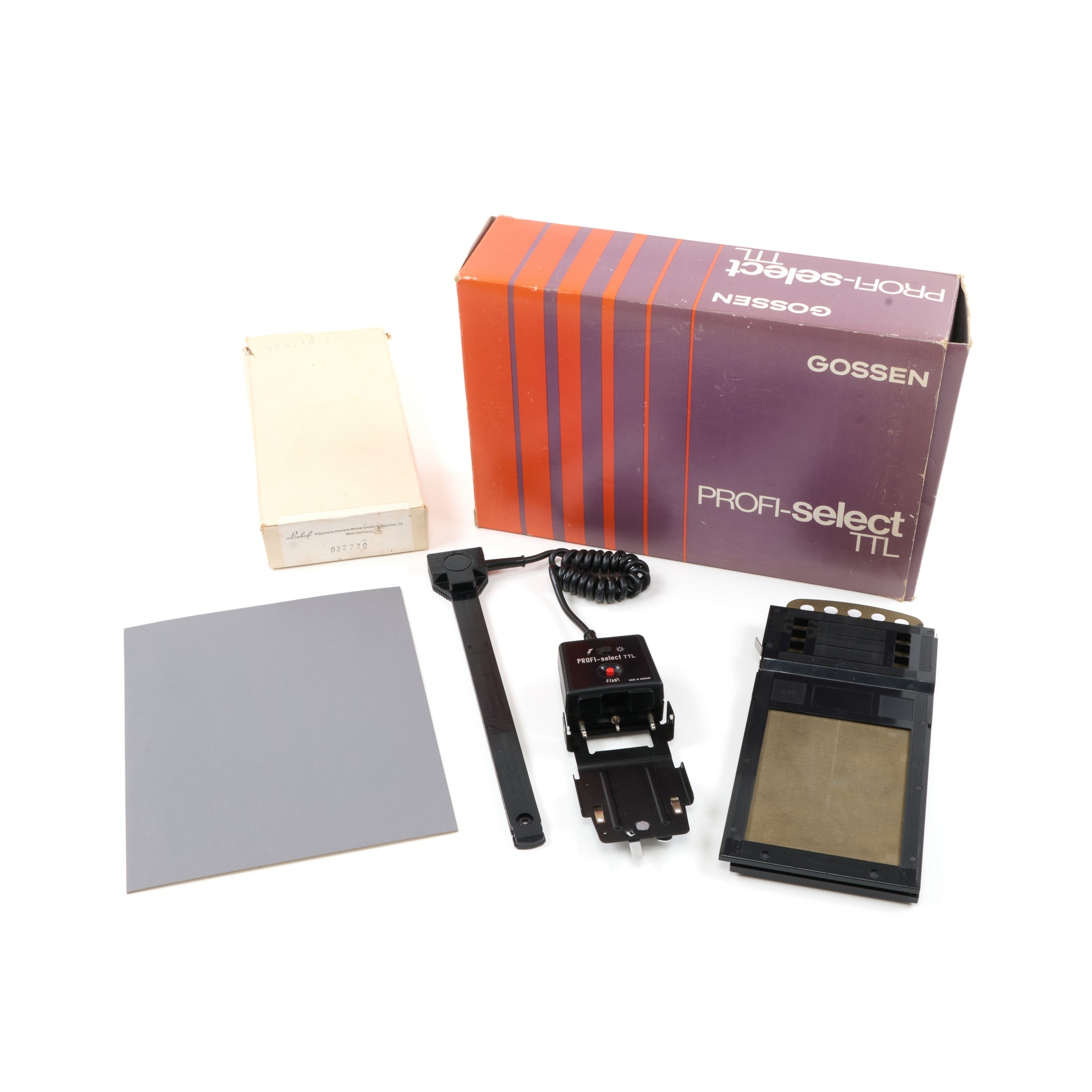 Gossen Profi-Select TTL 4x5 / 9x12 Set For Profisix + Box