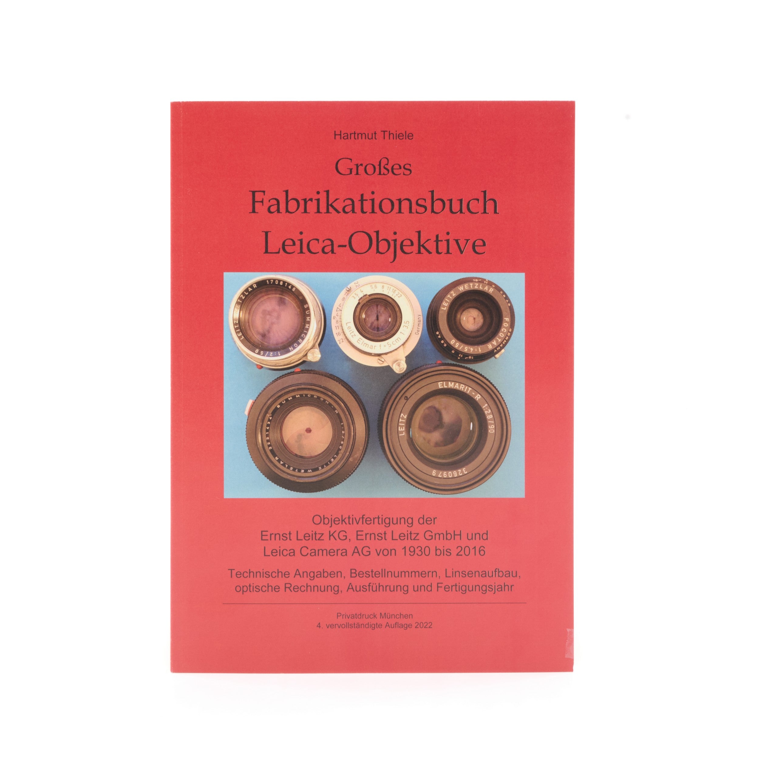 Großes Fabrikationsbuch Leica-Objektive By Hartmut Thiele