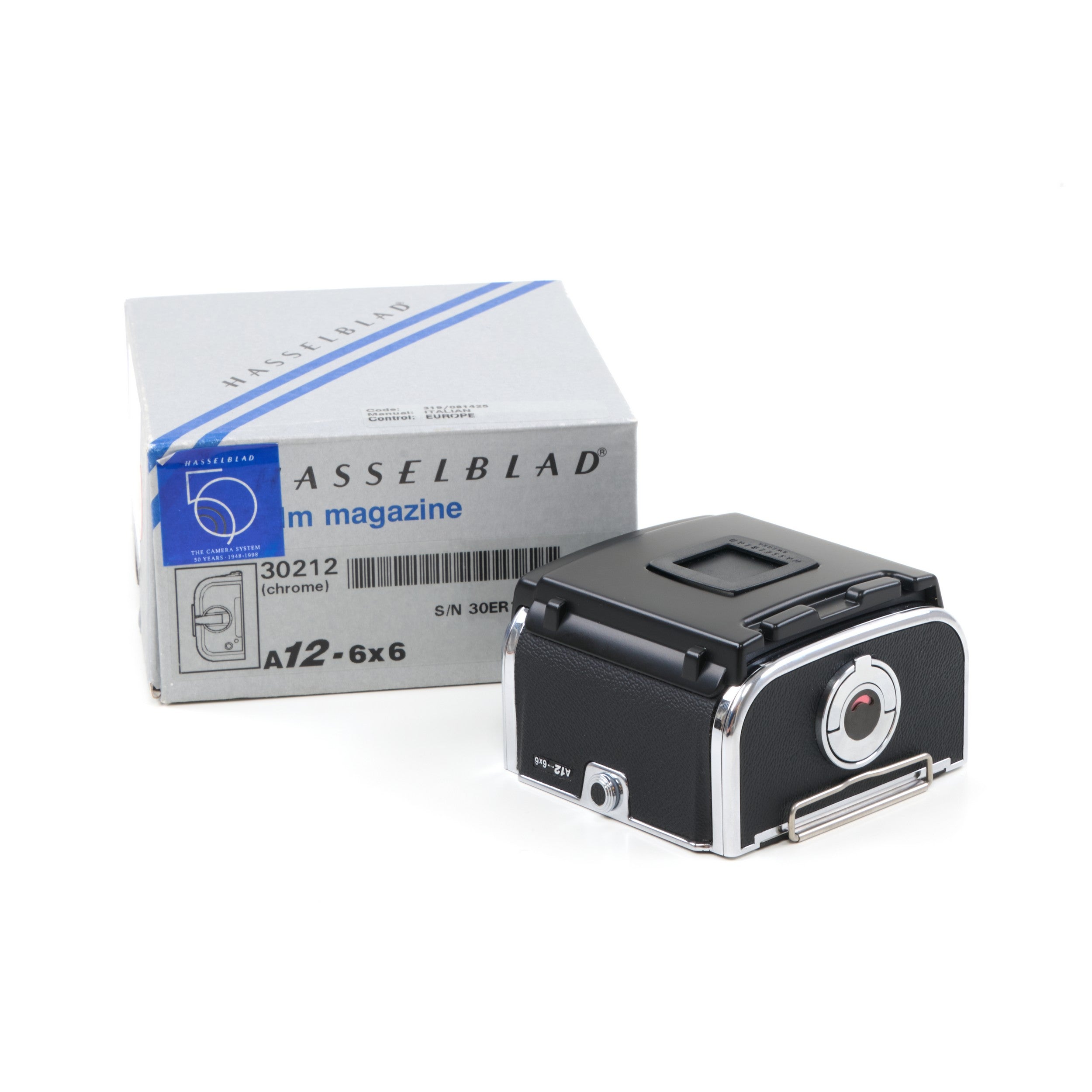 Hasselblad A12 Film Back Chrome NOS + Box