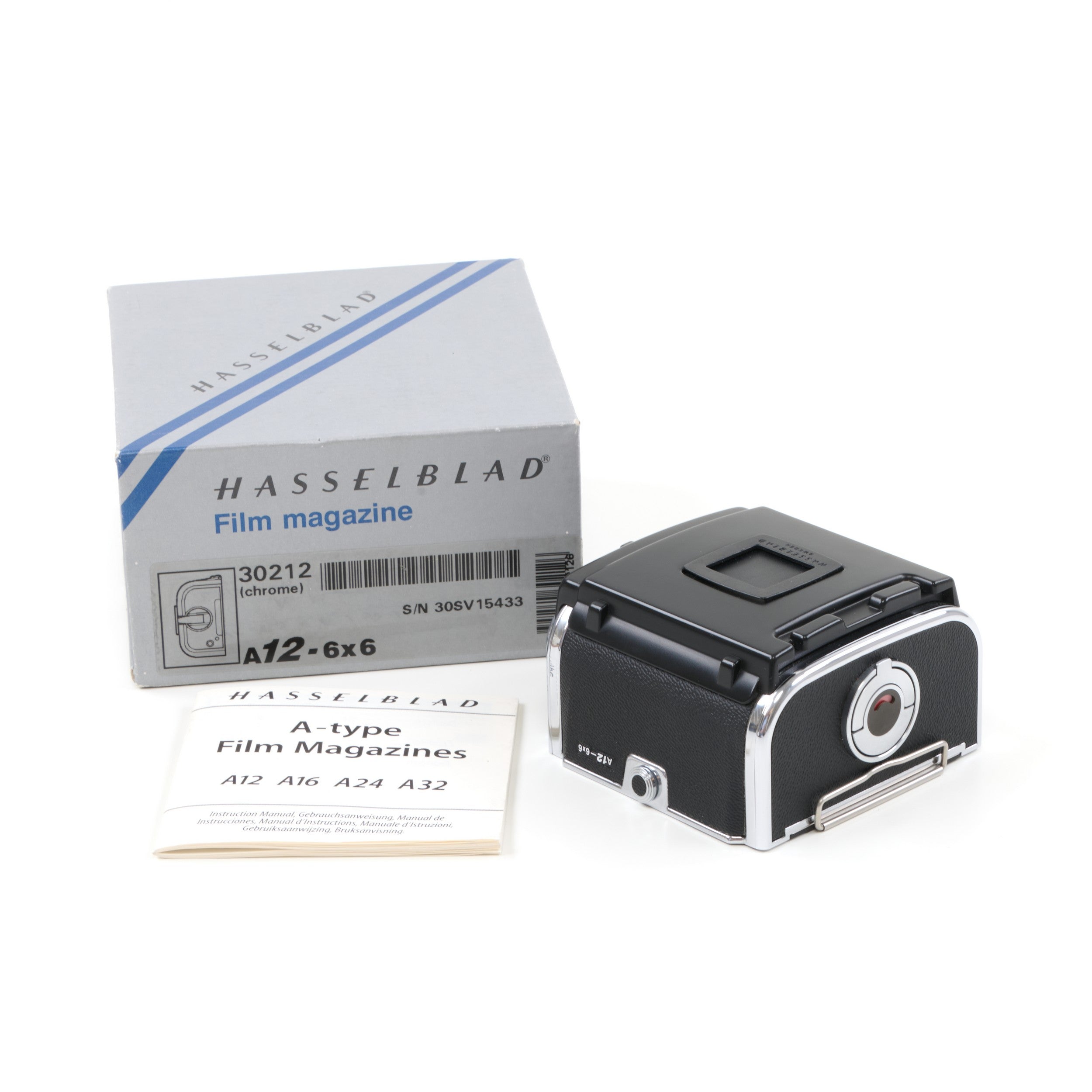 Hasselblad A12 Film Back Chrome + Box