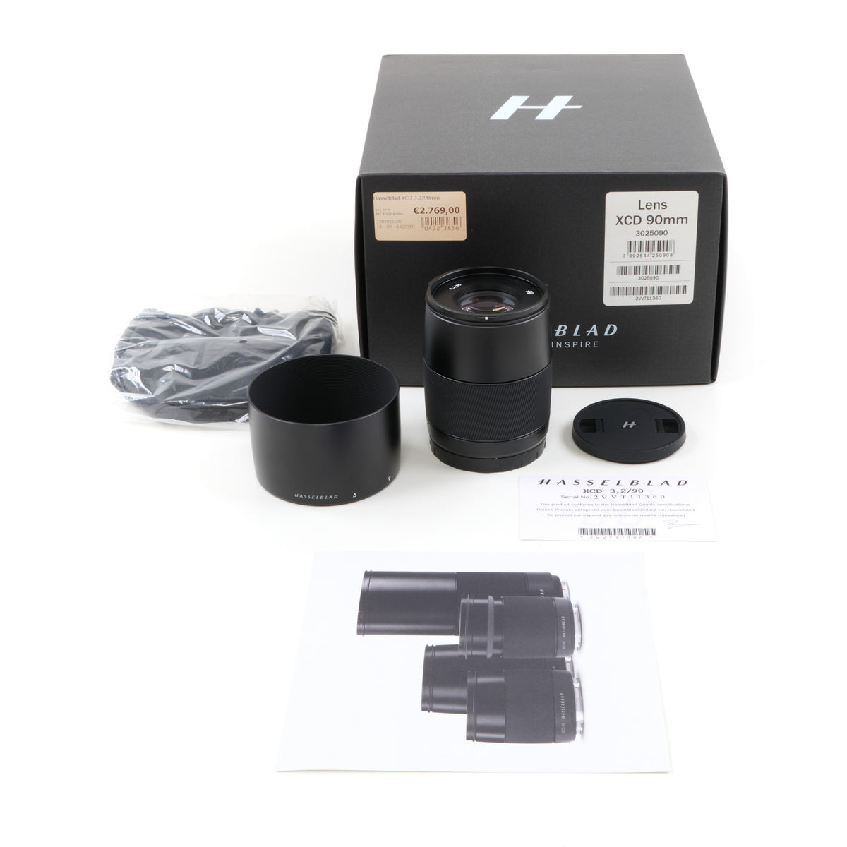Hasselblad XCD 90mm f3.2 Lens + Box Low Shutter Count