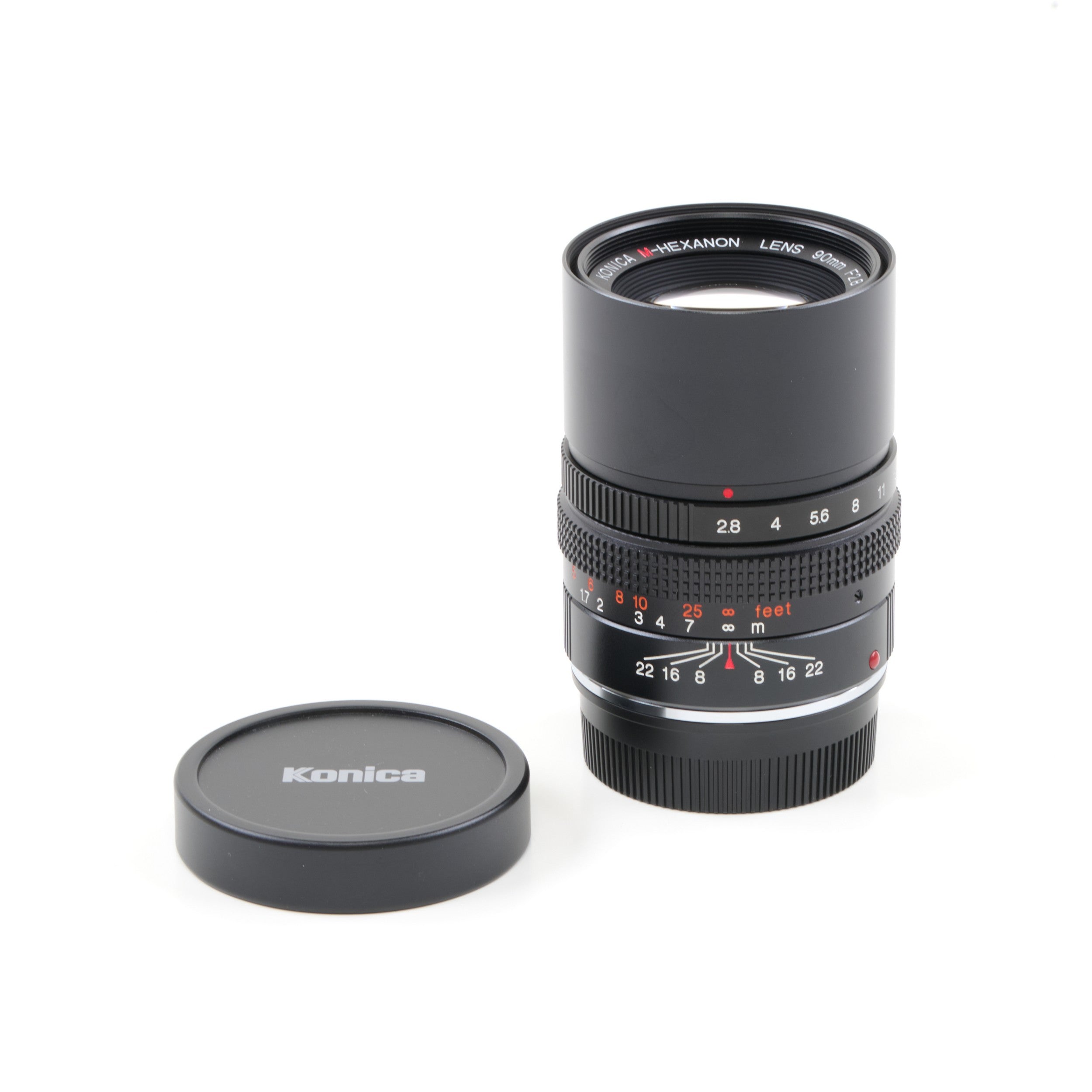 Konica M-Hexanon 90mm f2.8 NOS + Box