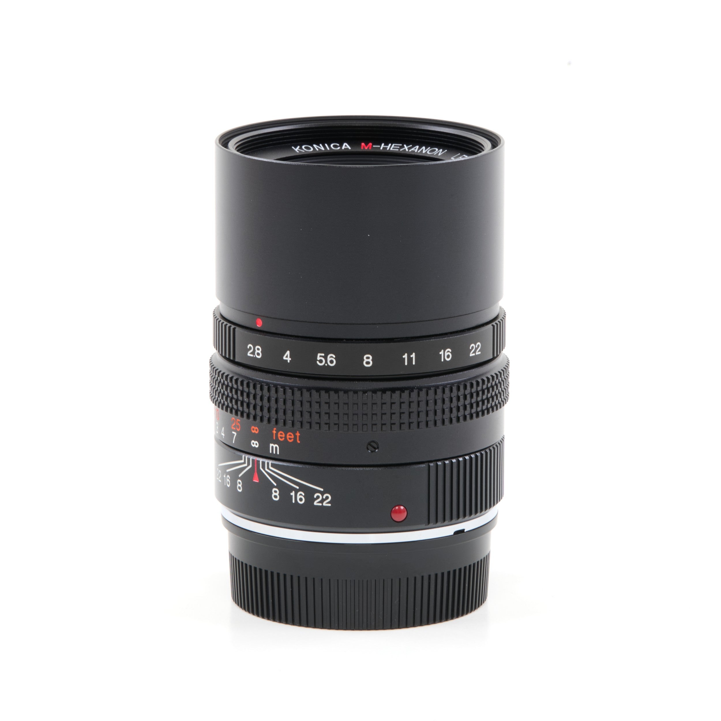 Konica M-Hexanon 90mm f2.8 NOS + Box