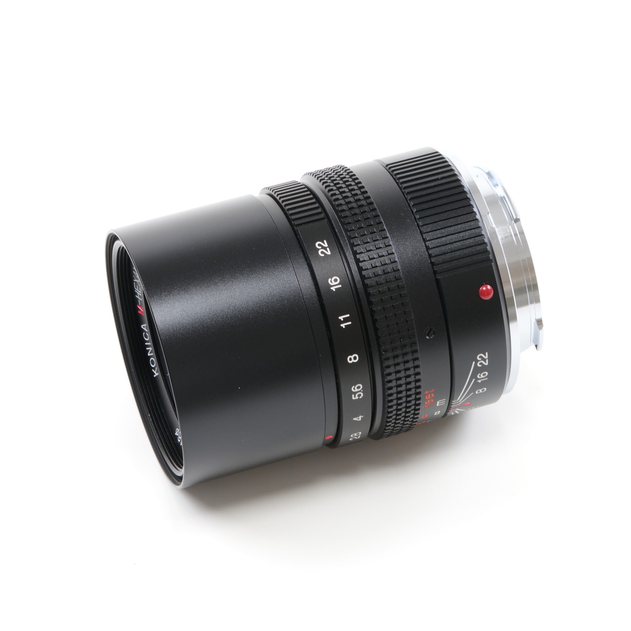 Konica M-Hexanon 90mm f2.8 NOS + Box