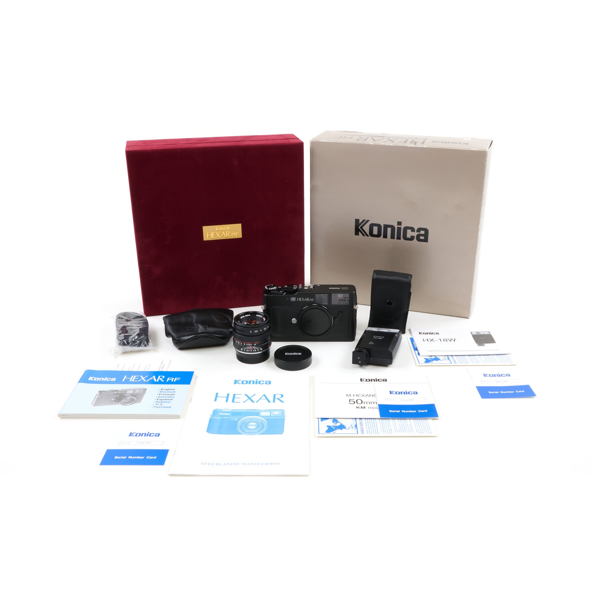 Konica Hexar RF Black Set NOS + Box