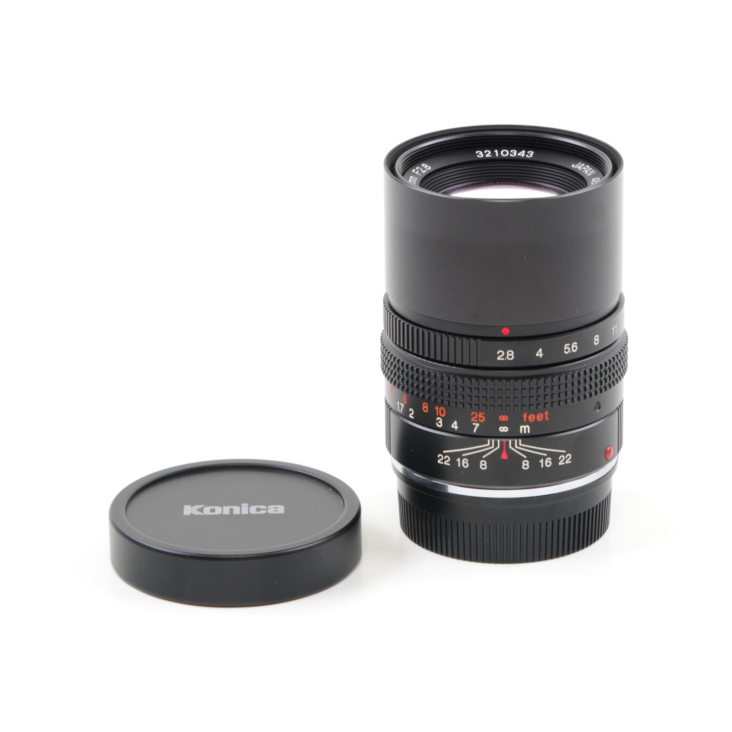 Konica M-Hexanon 90mm f2.8 NOS + Box