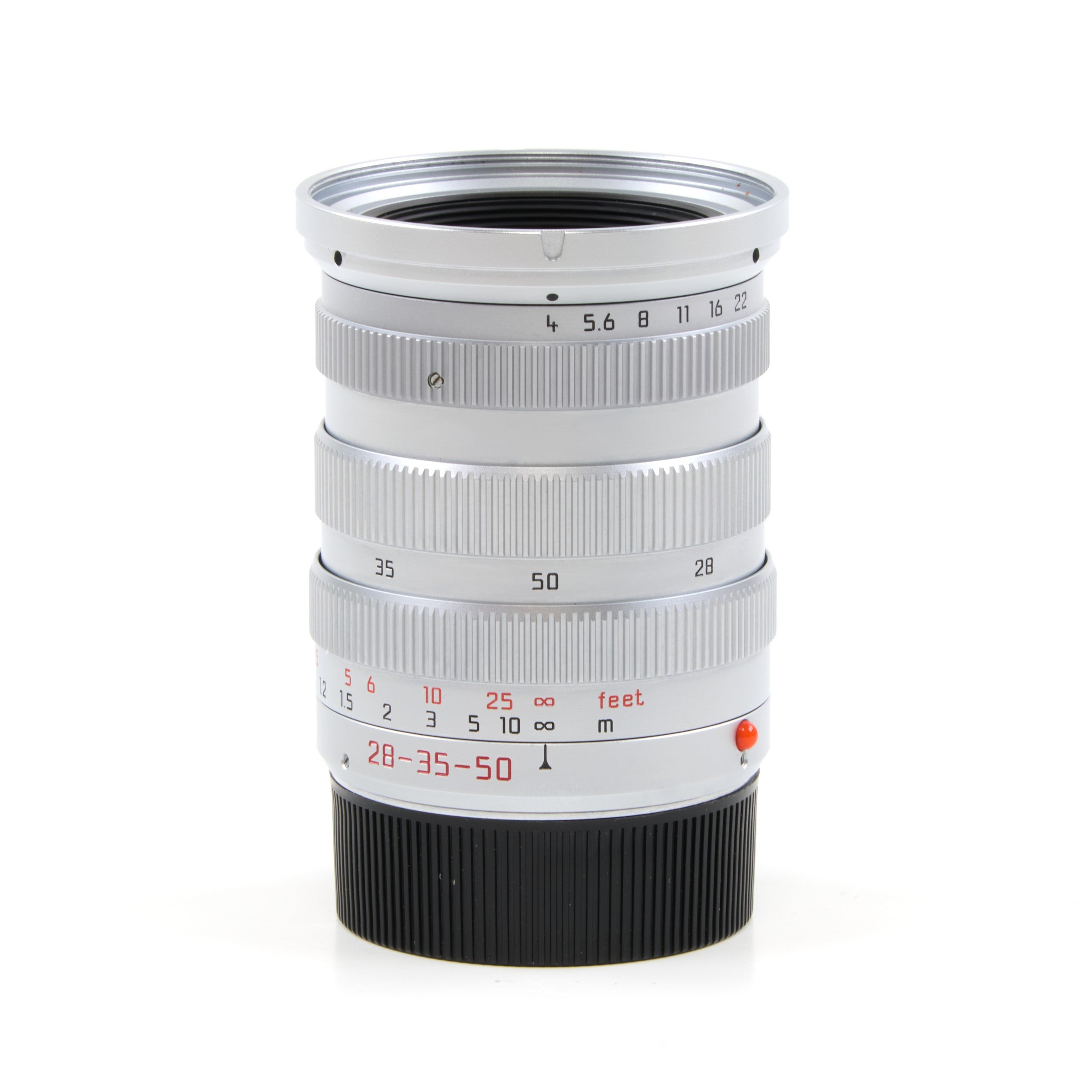 Leica 28-35-50mm f4 Tri-Elmar-M SIlver + Box