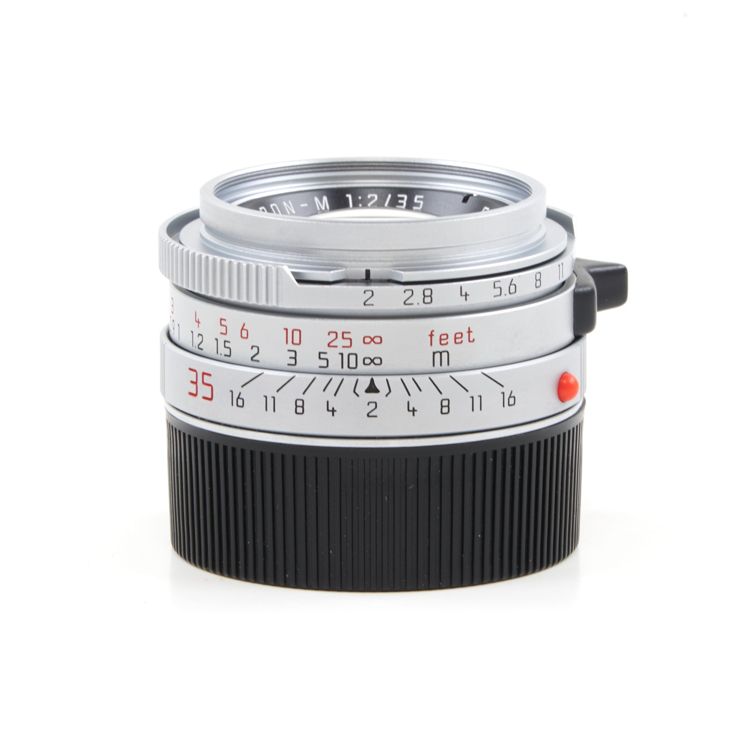 Leica 35mm f2 Summicron-M Silver 4th Version King Of Bokeh Germany + Box READ