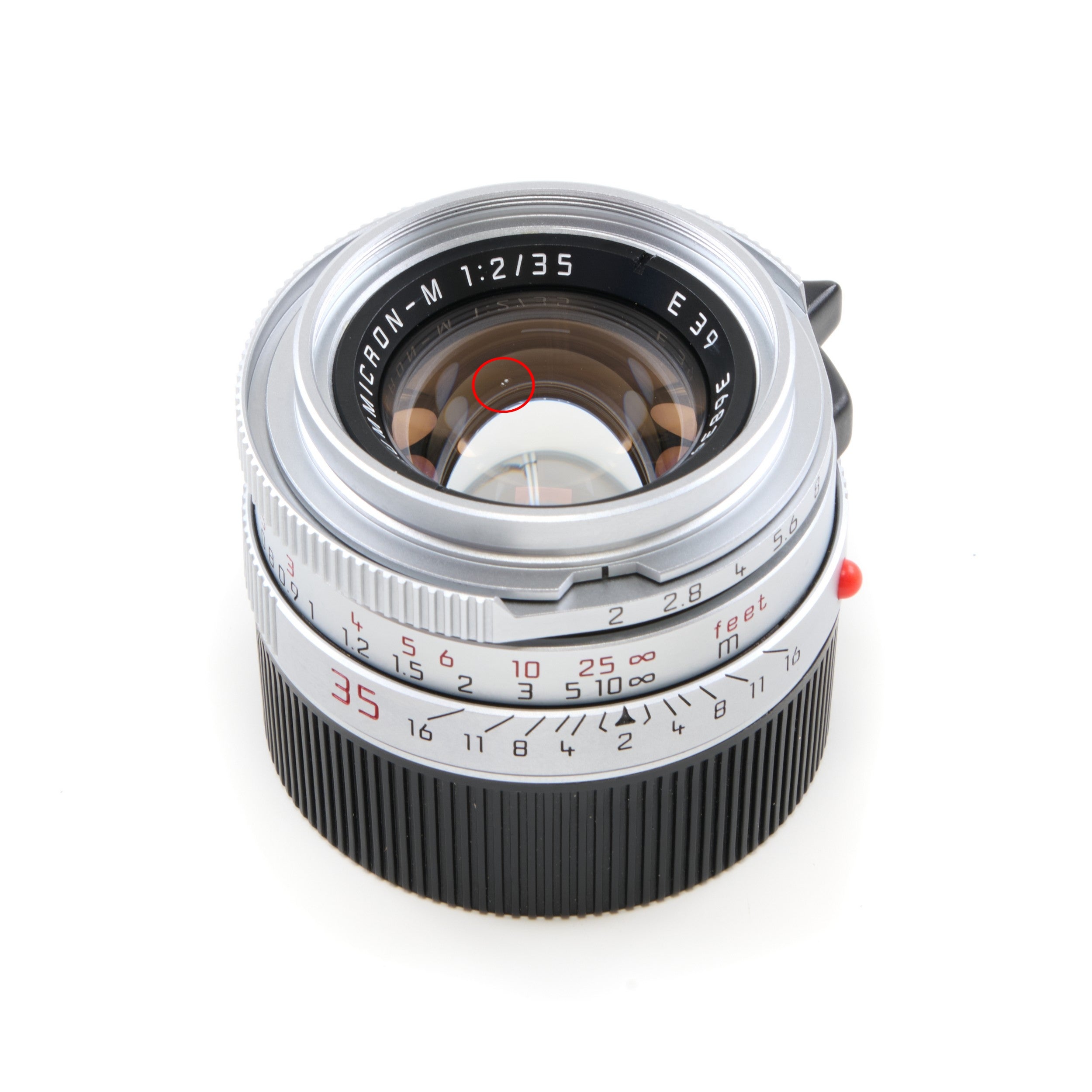 Leica 35mm f2 Summicron-M Silver 4th Version King Of Bokeh Germany + Box READ