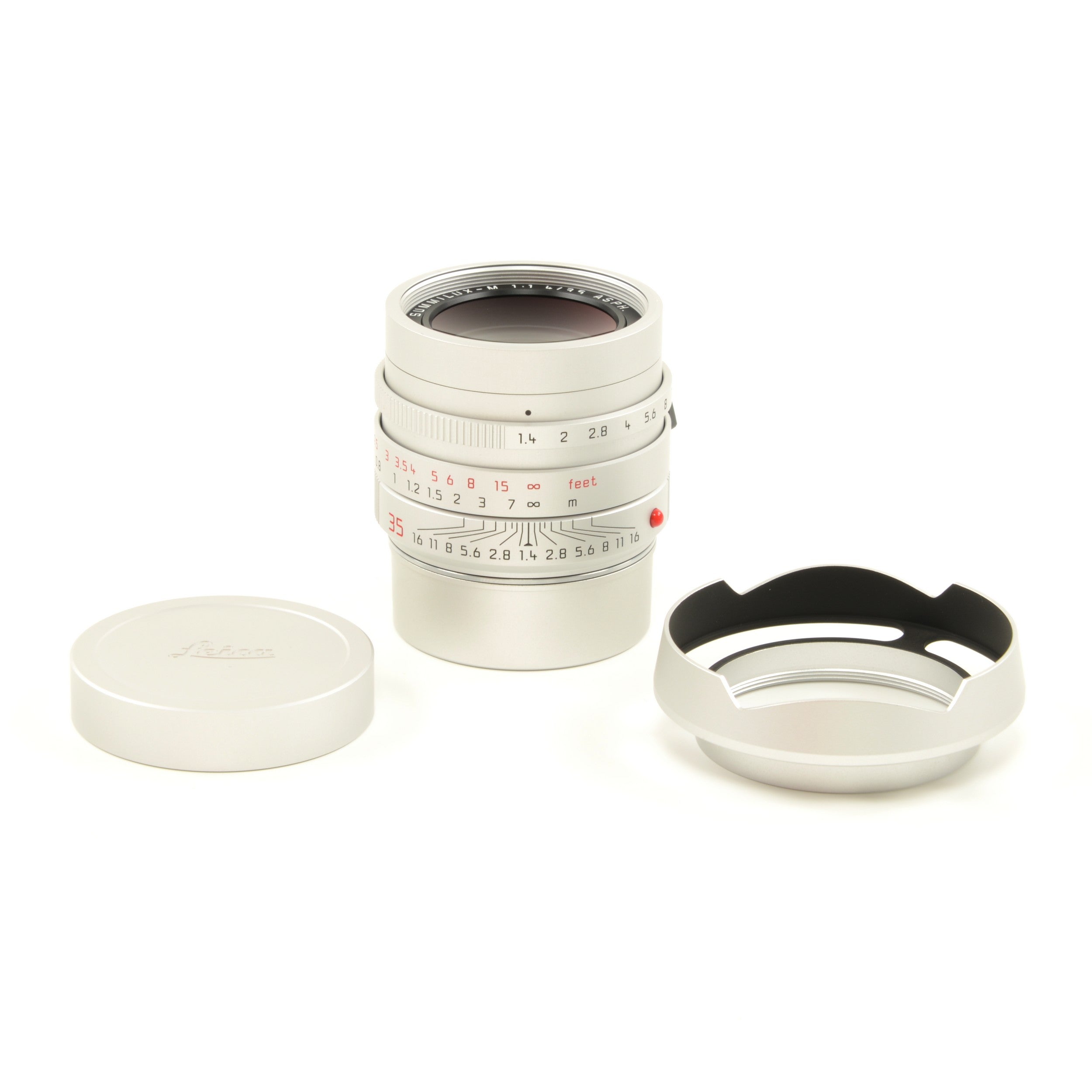 Leica 35mm f1.4 Summilux-M ASPH FLE + 50mm f0.95 Noctilux-M Silver Set "70th Anniversary Republic of Korea" + Box