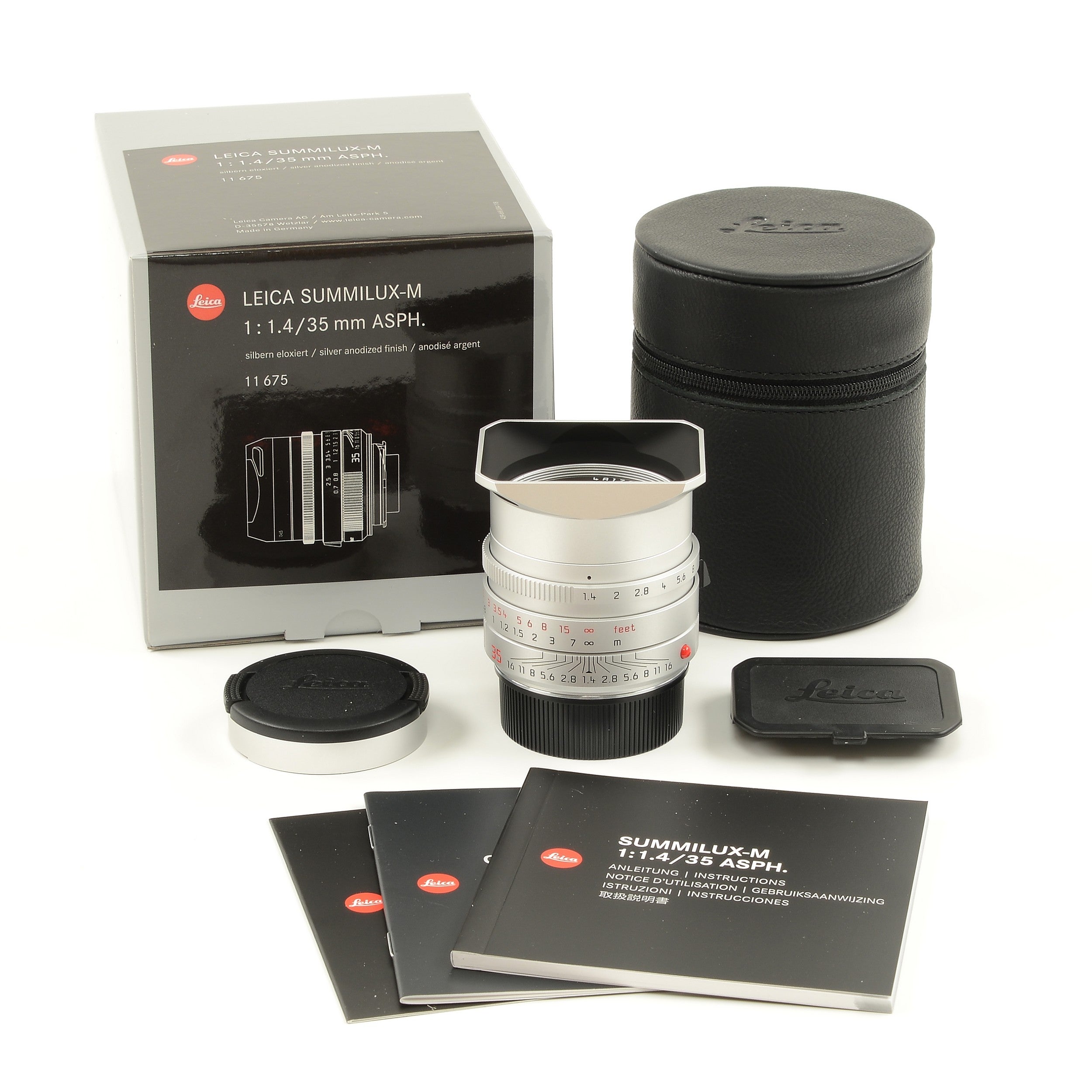 Leica 35mm Summilux-M ASPH Silver FLE Box