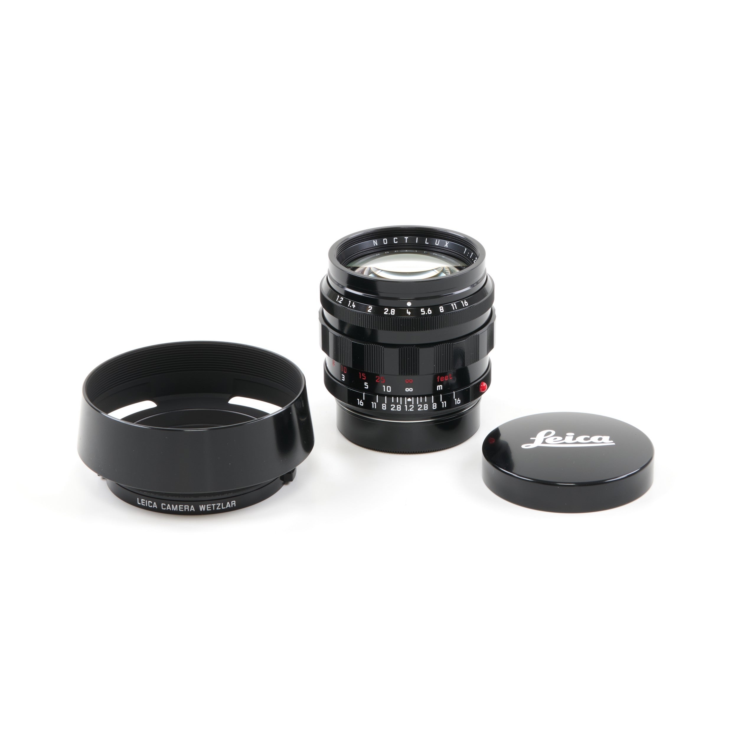 Leica 50mm f1.2 Noctilux-M ASPH Glossy Black Paint + Box
