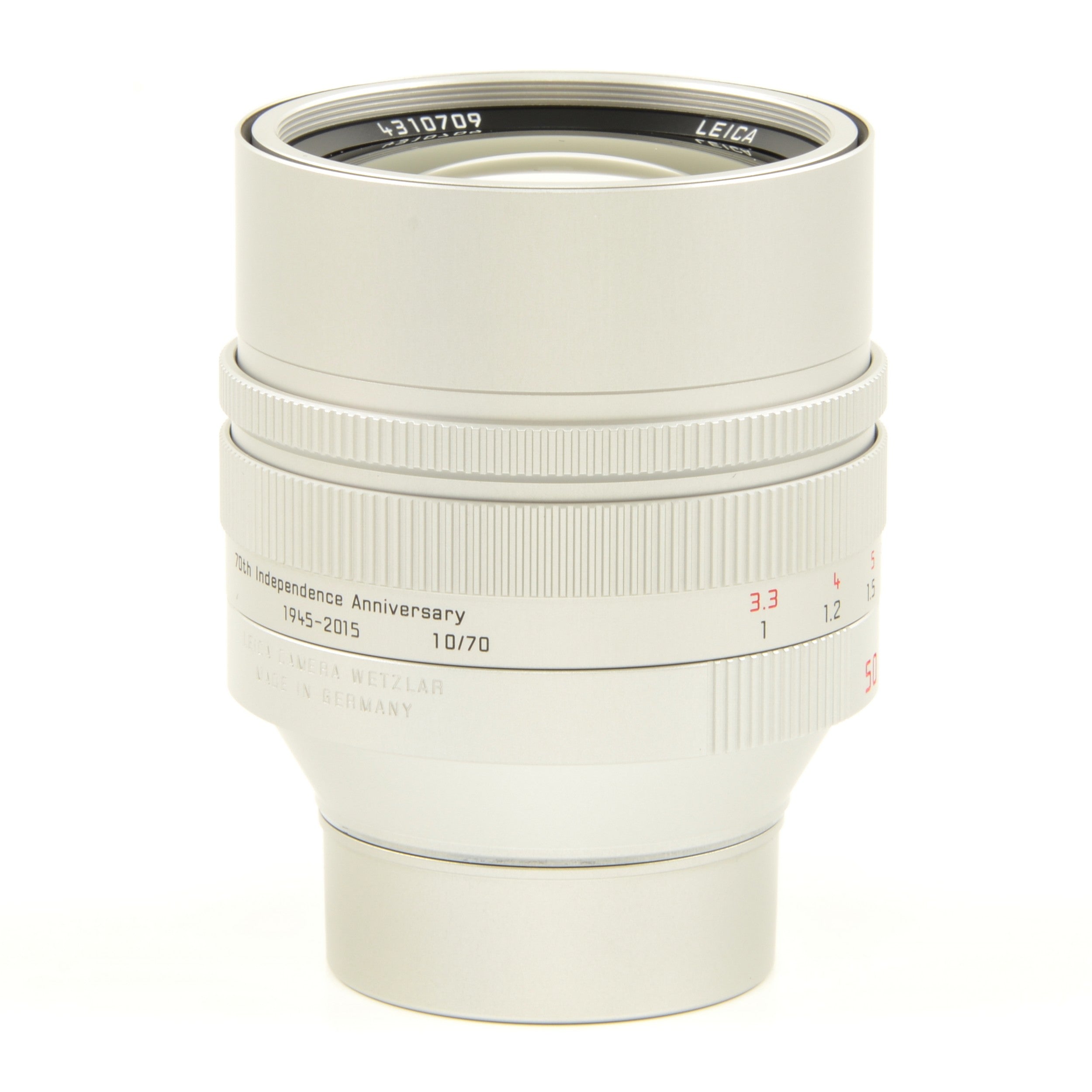 Leica 50mm f0.95 Noctilux-M ASPH Silver "70th Anniversary Republic of Korea" + Box