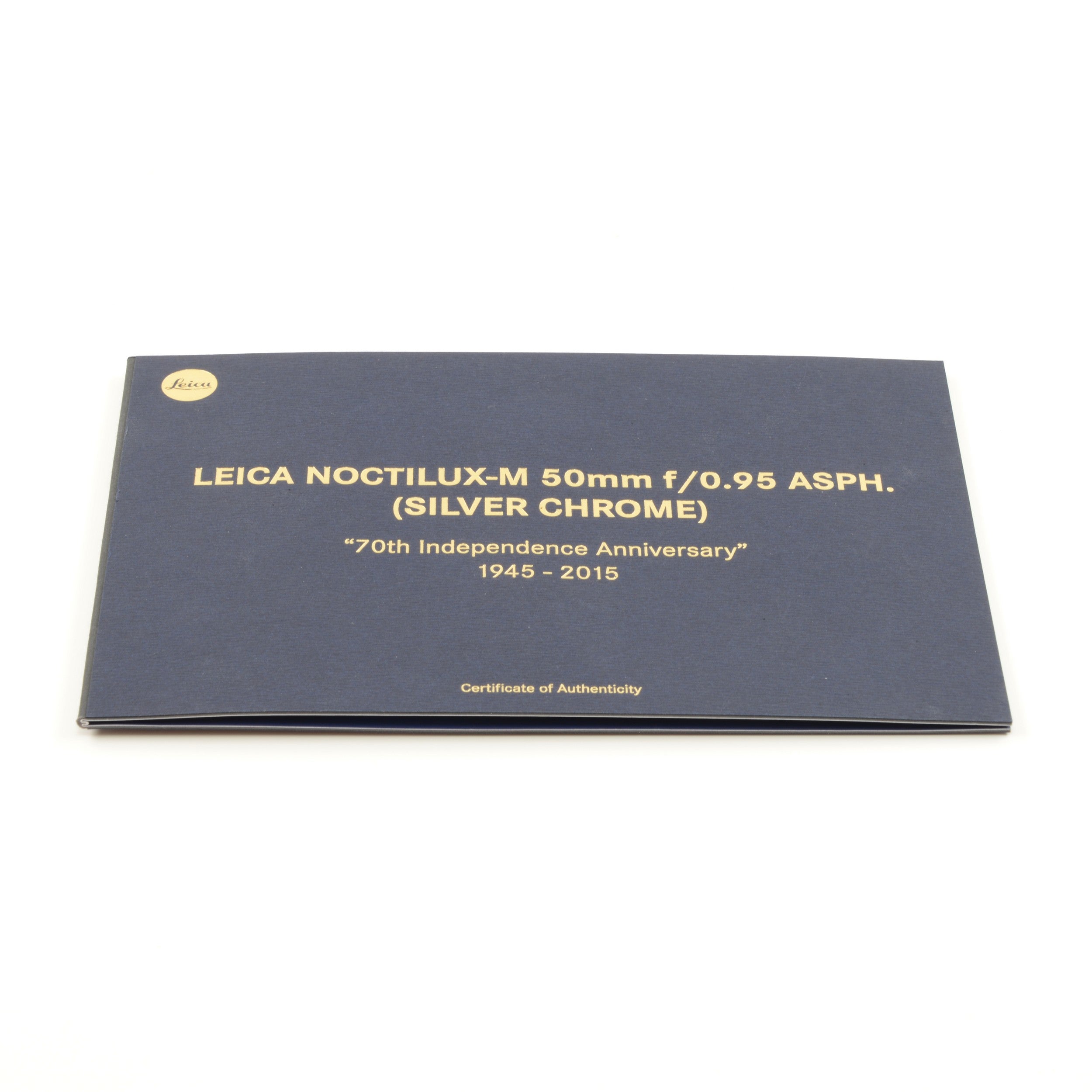Leica 50mm f0.95 Noctilux-M ASPH Silver "70th Anniversary Republic of Korea" + Box