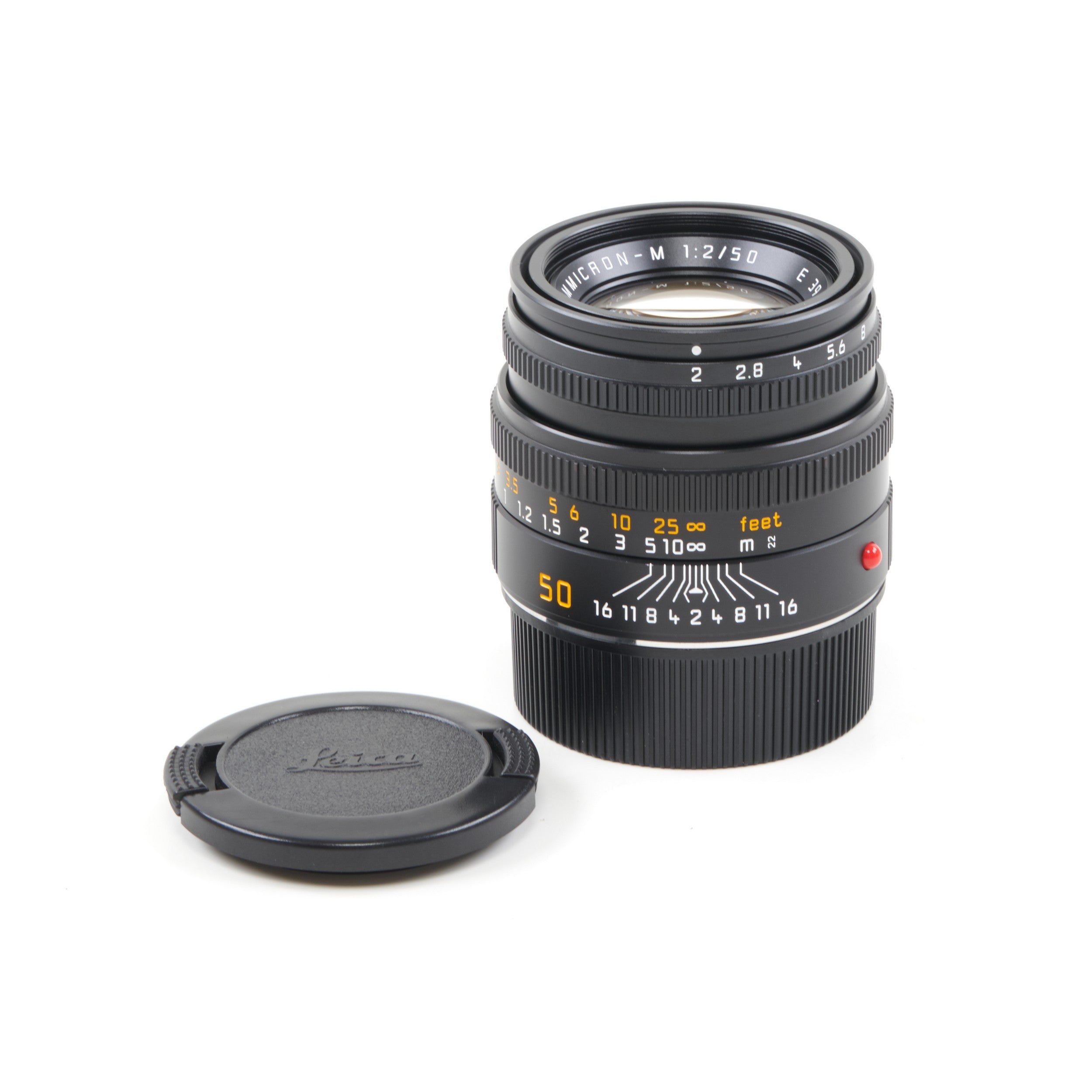 Leica 50mm f2 Summicron-M Black 6-Bit + Box