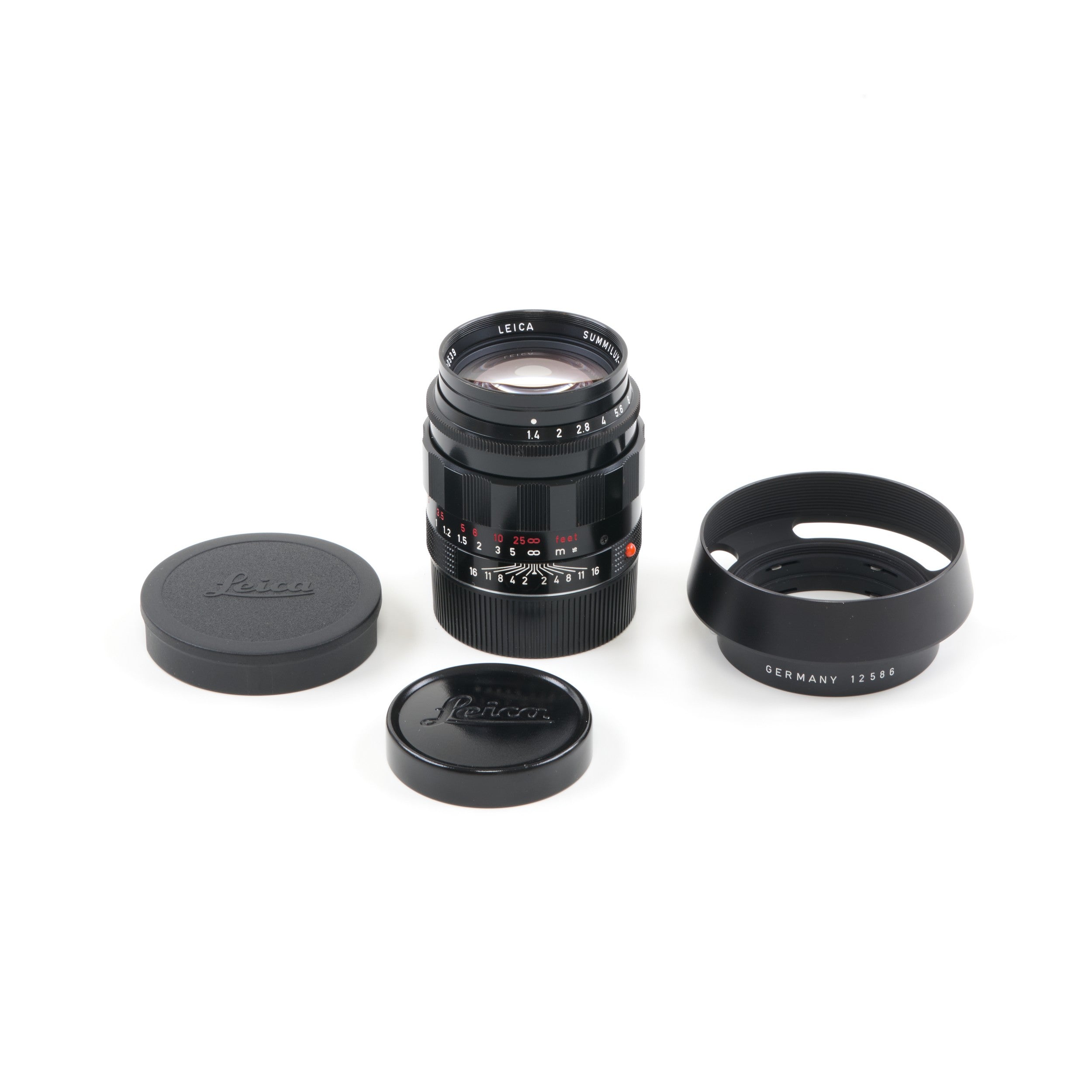Leica 50mm f1.4 Summilux-M ASPH Black Paint LHSA + Box