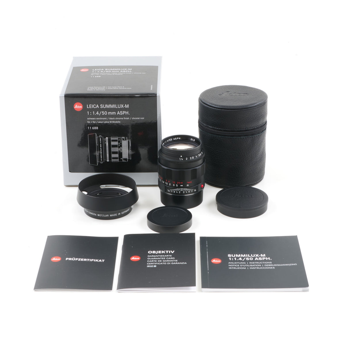 Leica 50mm f1.4 Summilux-M ASPH Limited Edition Black Chrome + Box
