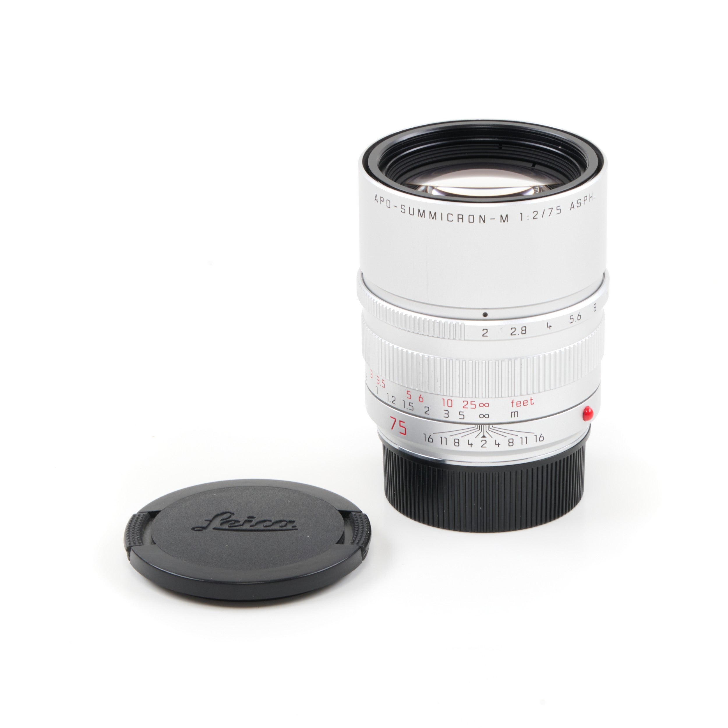 Leica 75mm f2 APO-Summicron-M ASPH Silver + Box