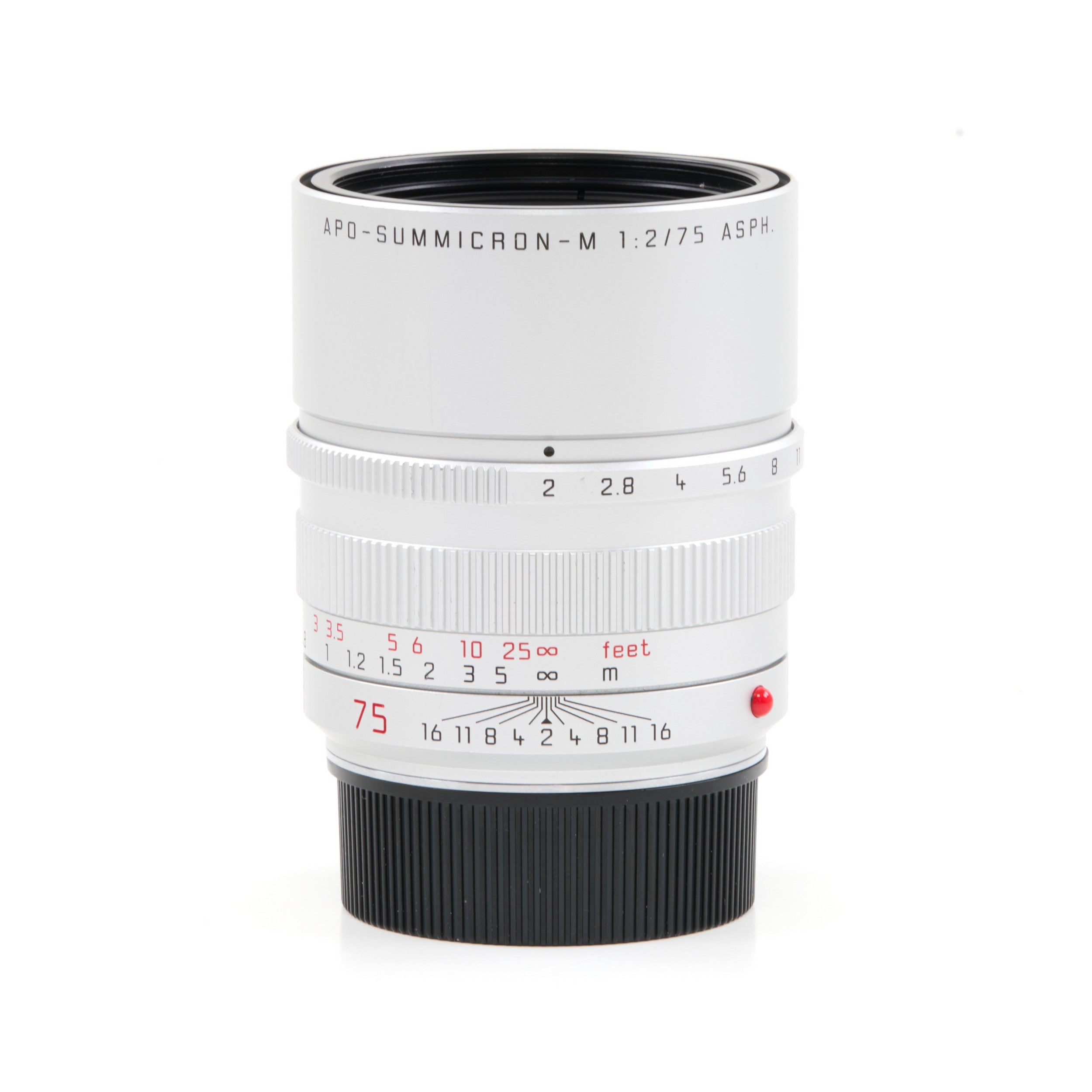 Leica 75mm f2 APO-Summicron-M ASPH Silver + Box