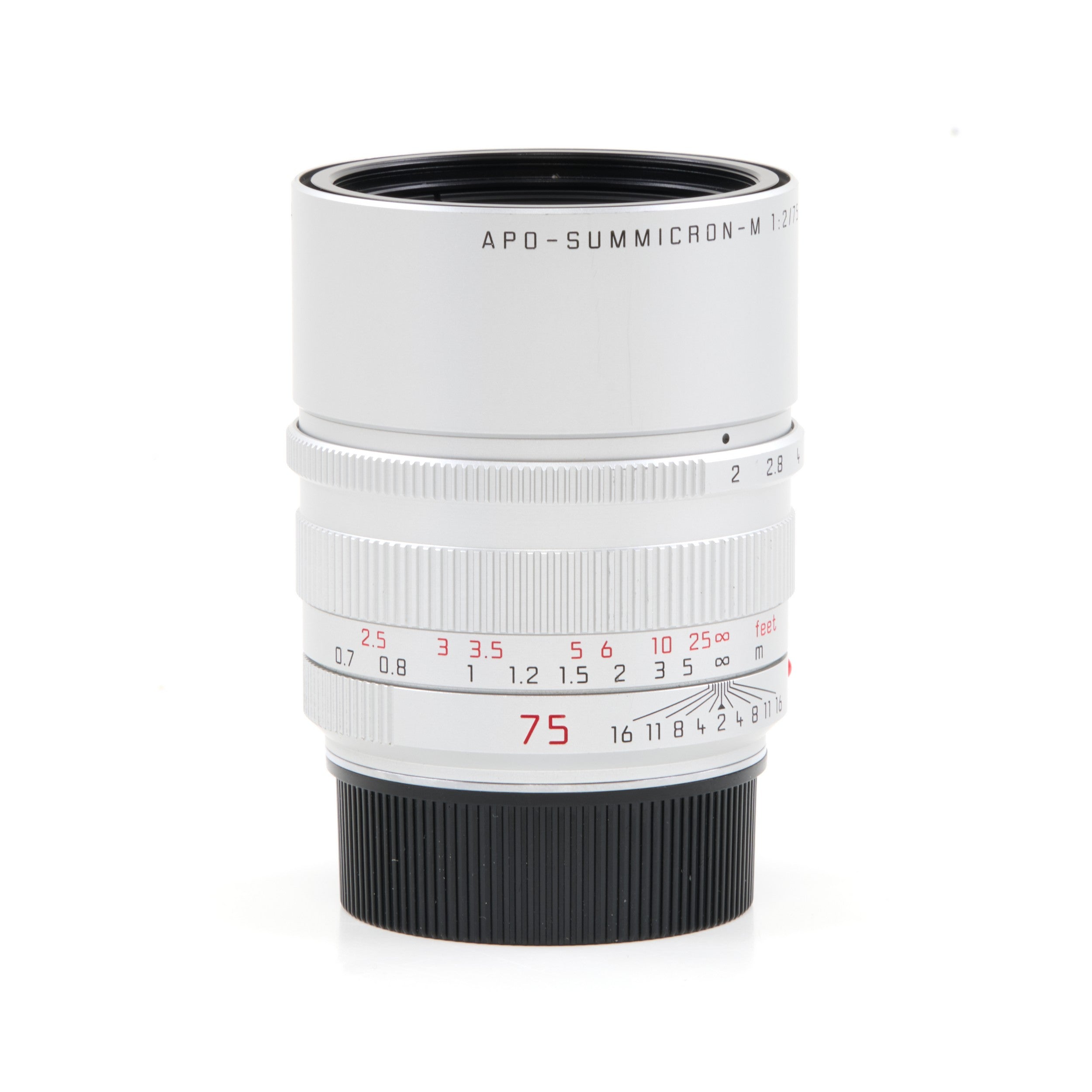 Leica 75mm f2 APO-Summicron-M ASPH Silver + Box