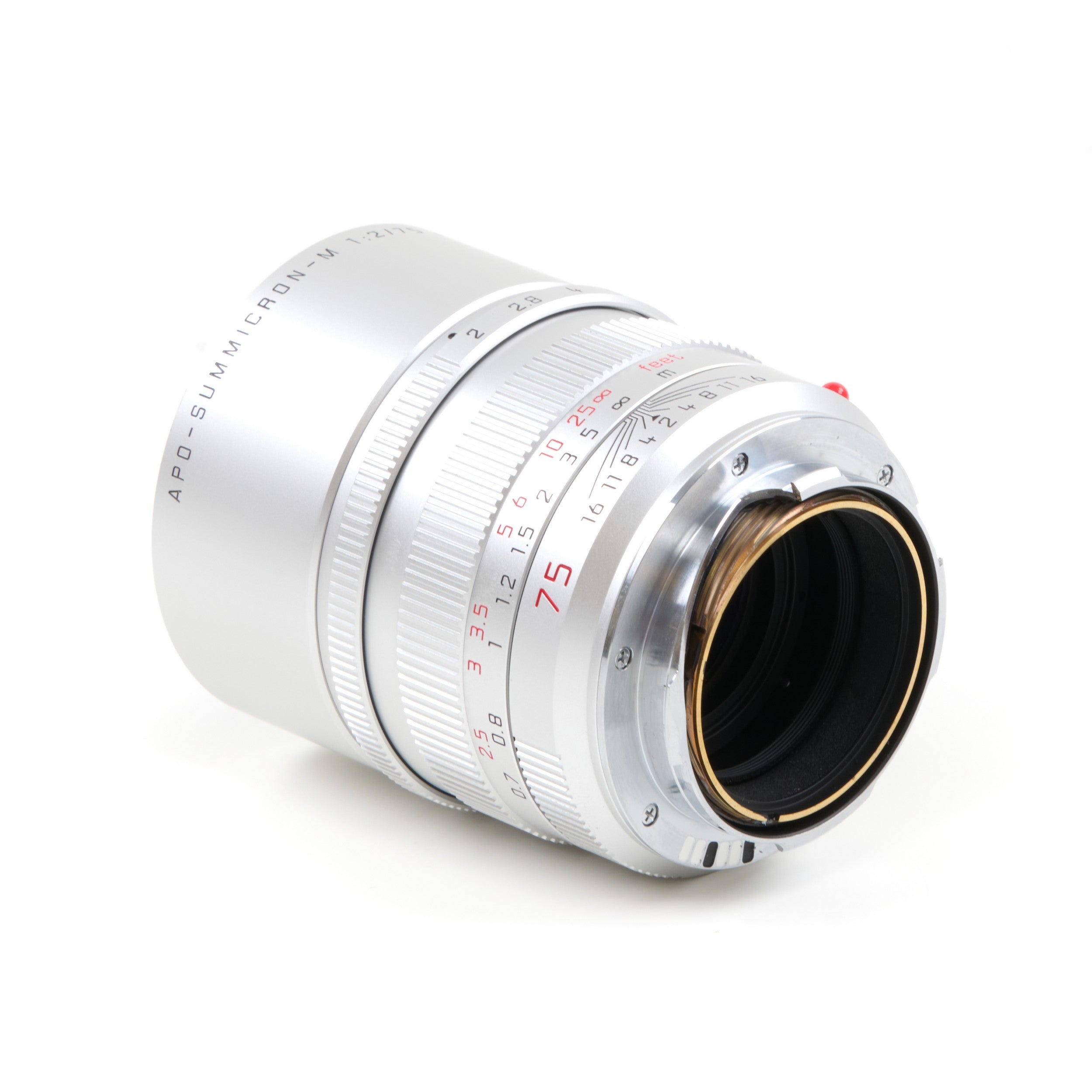 Leica 75mm f2 APO-Summicron-M ASPH Silver + Box