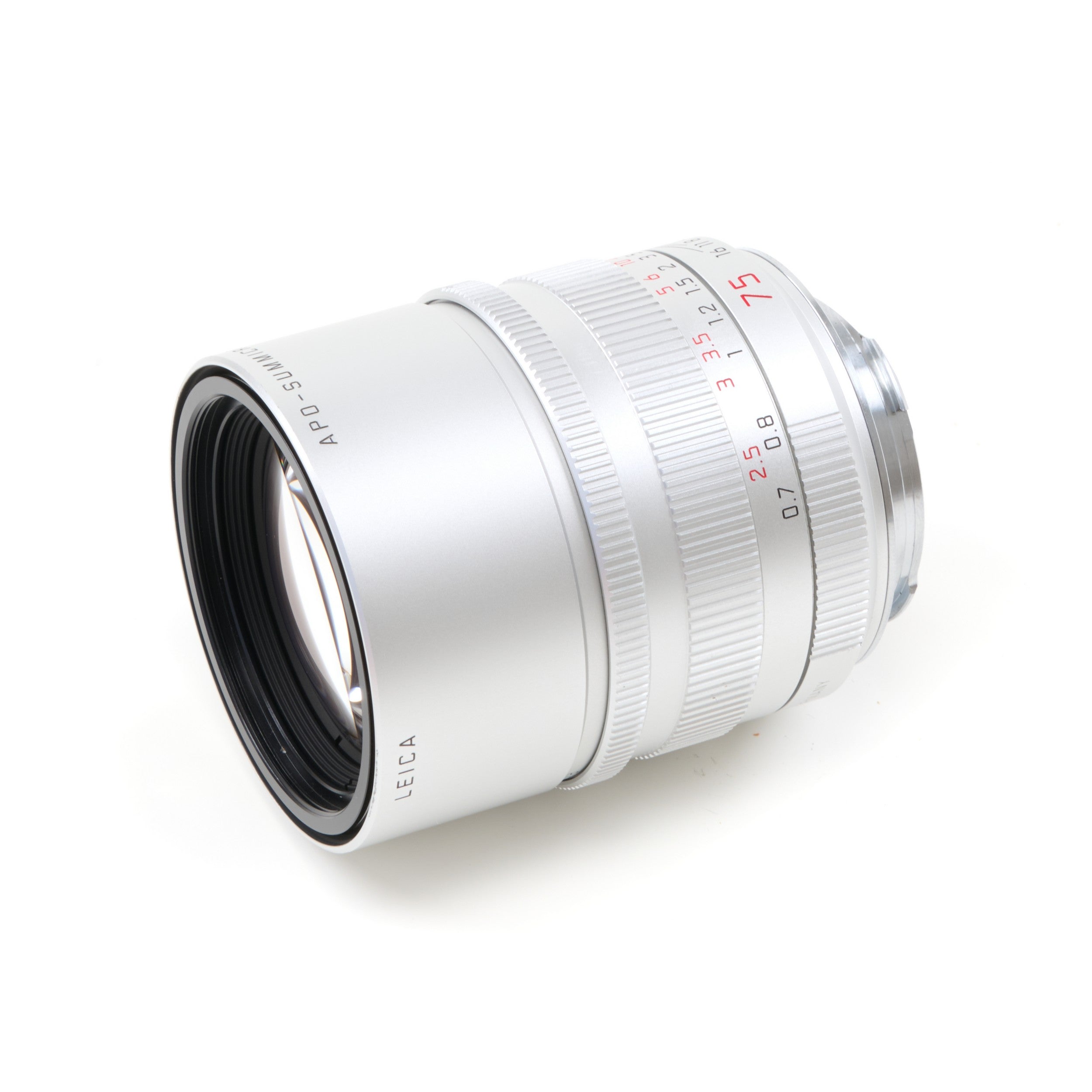 Leica 75mm f2 APO-Summicron-M ASPH Silver + Box