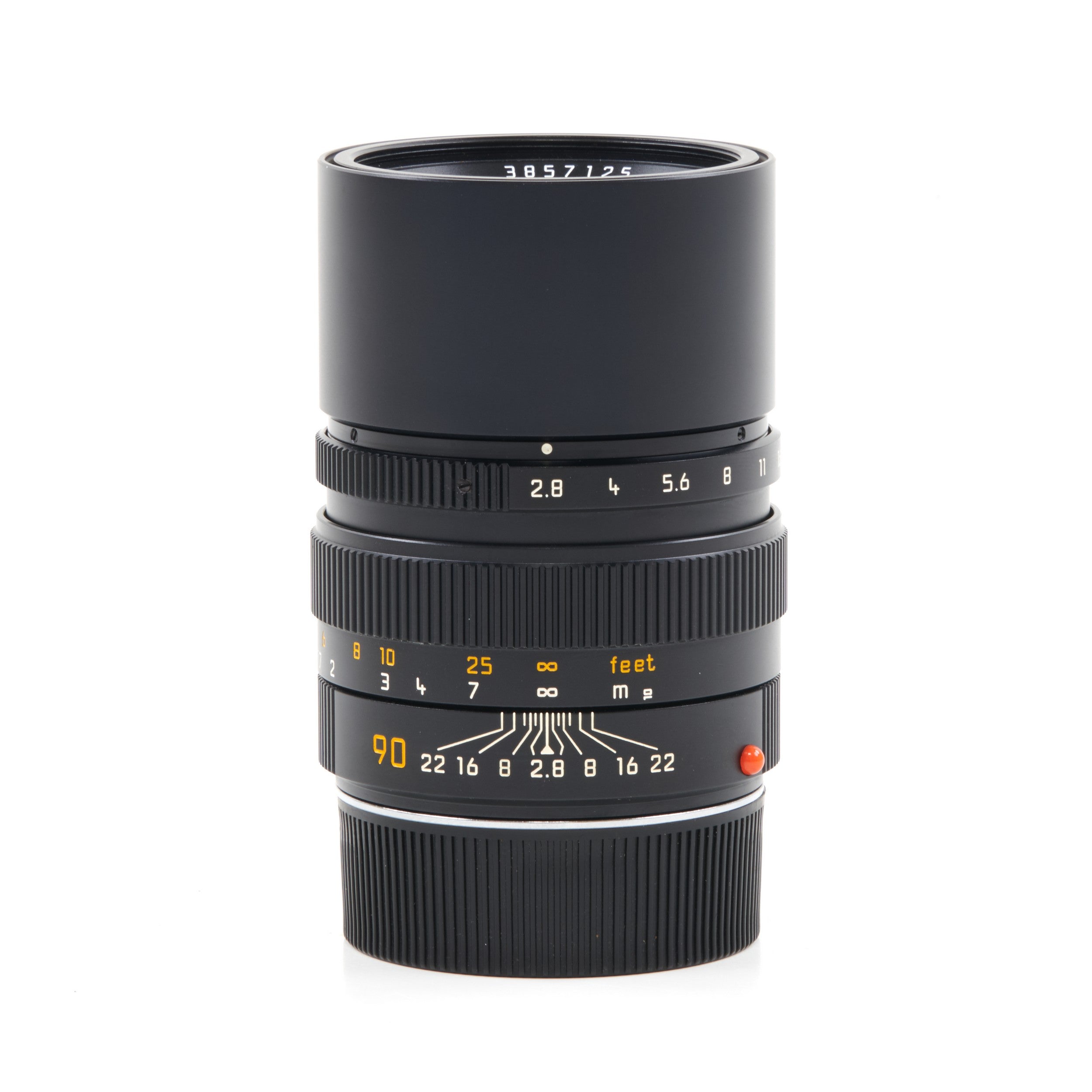 Leica 90mm f2.8 Elmarit-M Black + Box