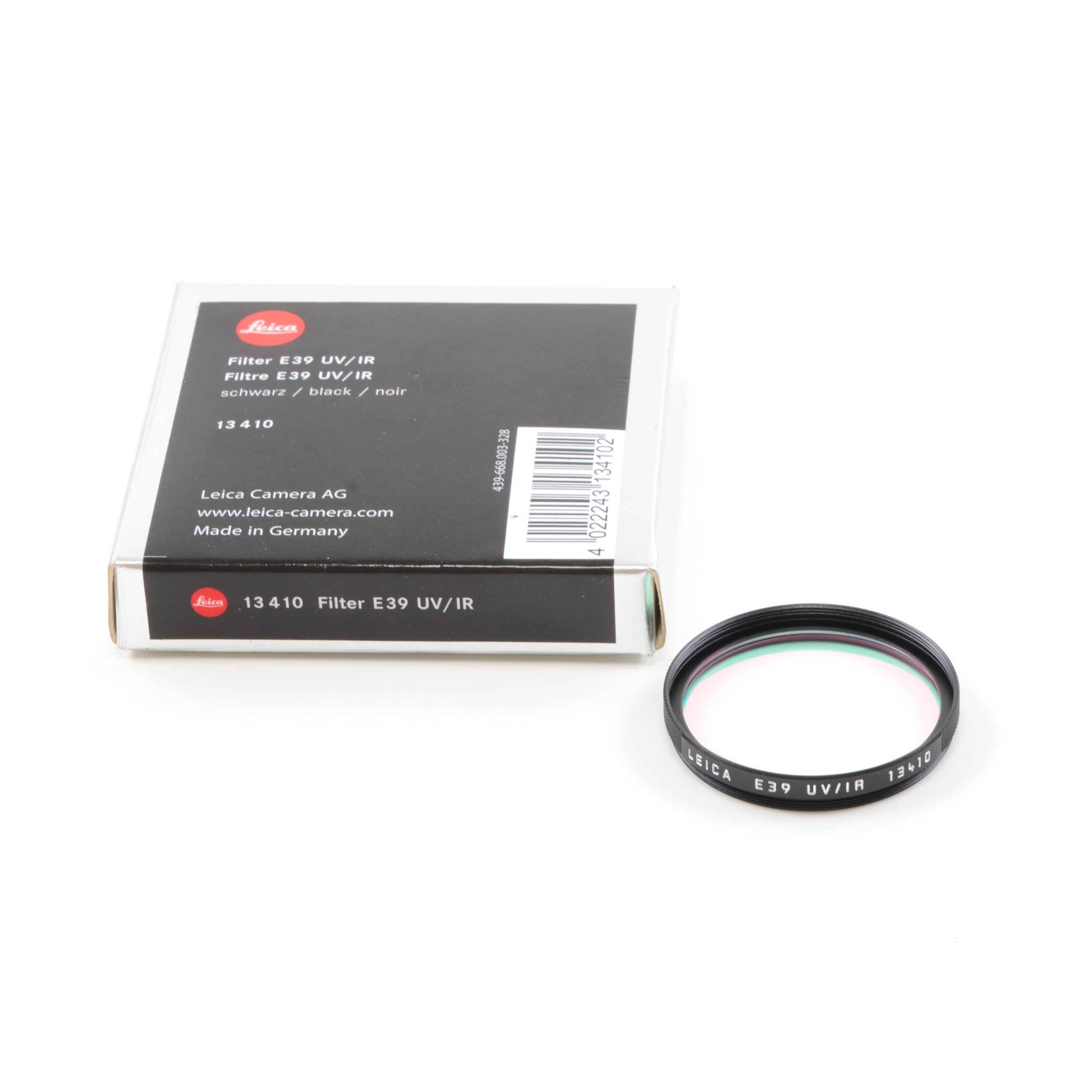 Leica E39 UV/IR Filter Black + Box