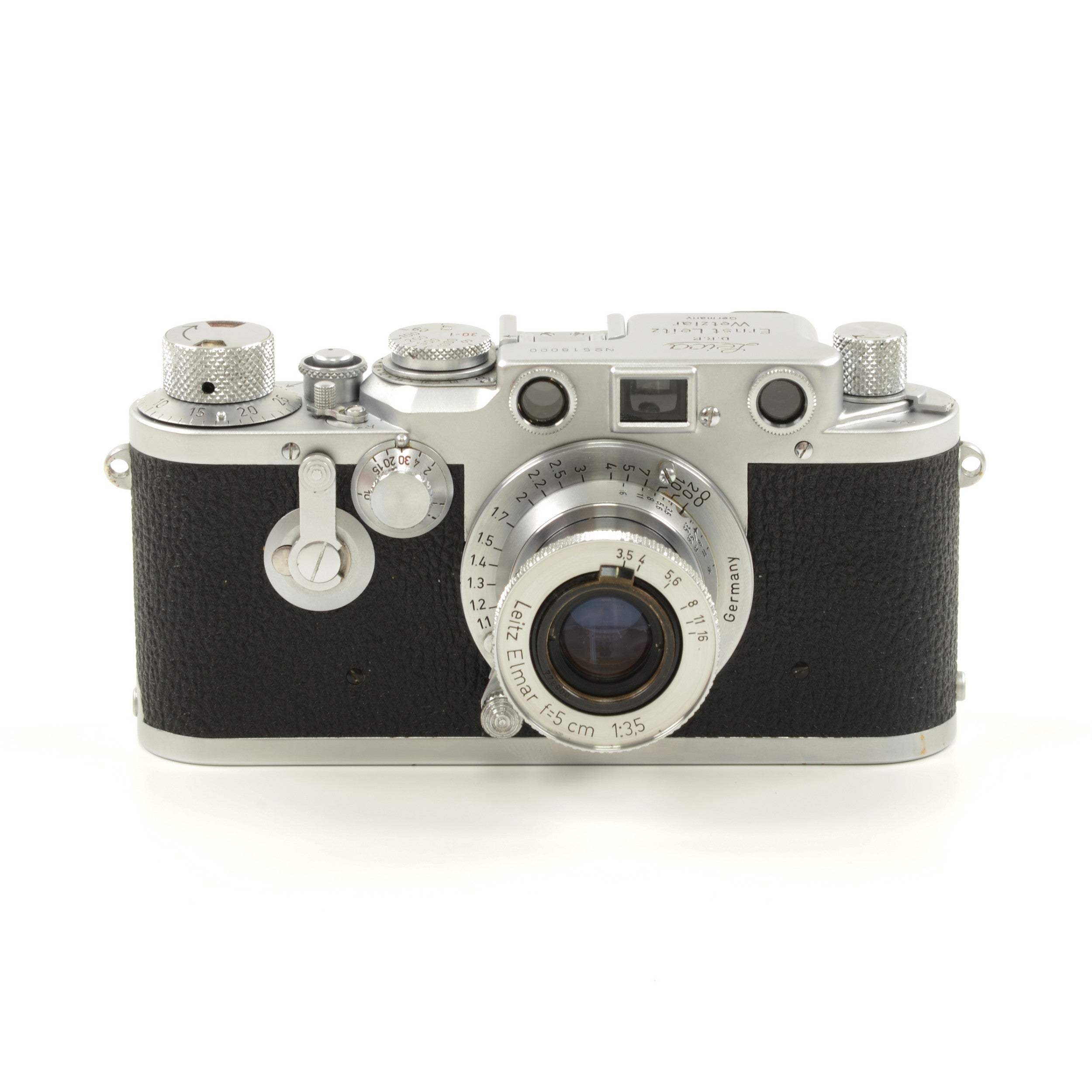 Leica IIIC Conversion IIIF + Leitz 50mm f3.5 Elmar + Box Extremely Nice Number !!!