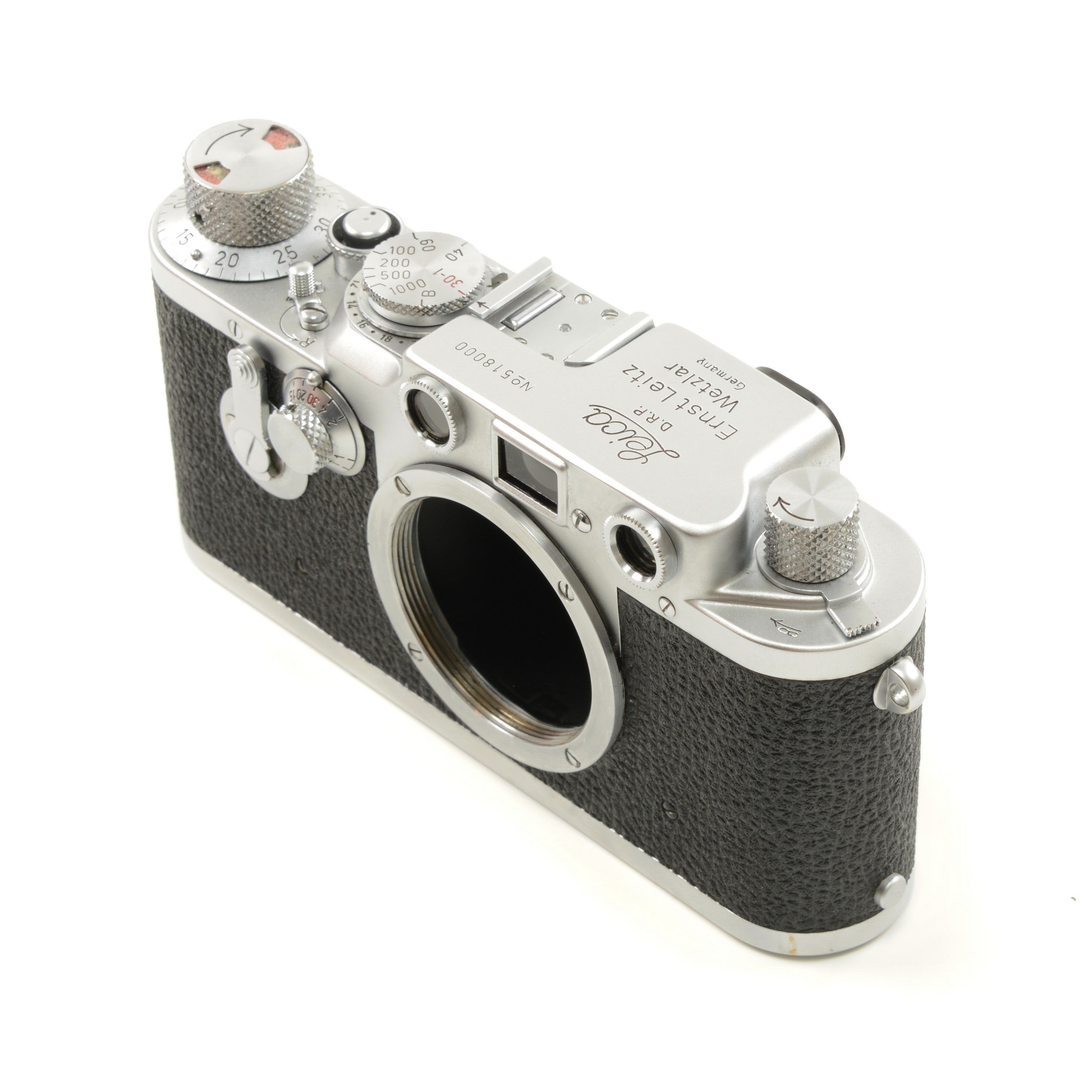 Leica IIIC Conversion IIIF + Leitz 50mm f3.5 Elmar + Box Extremely Nice Number !!!